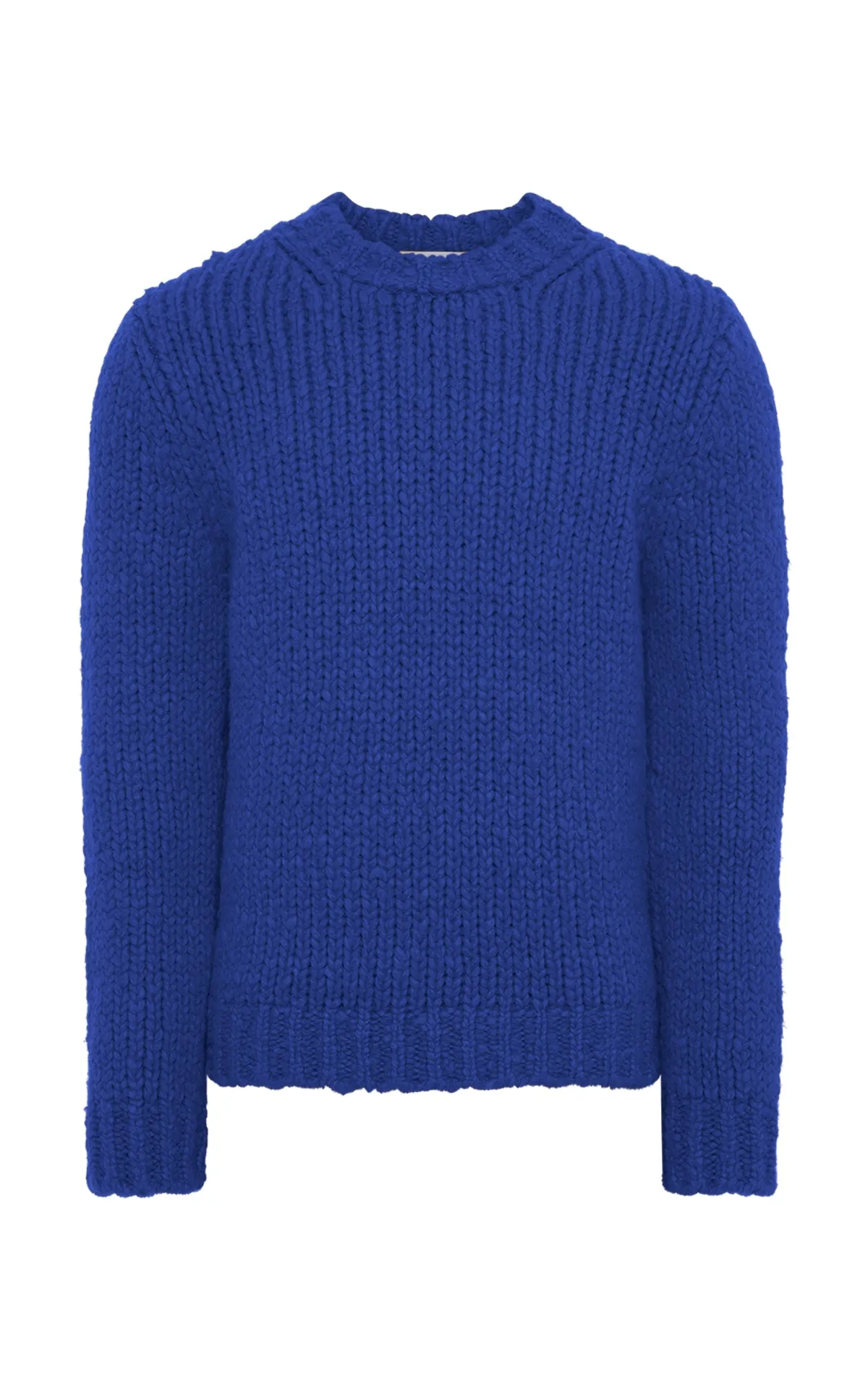 Lawrence Knit Sweater in Cobalt Welfat Cashmere sold by Gabriela Hearst