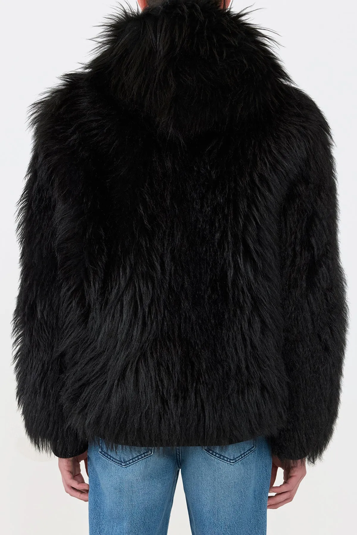 Tom Hoody Jacket in Black Cashmere Shearling sold by Gabriela Hearst product image thumbnail 5