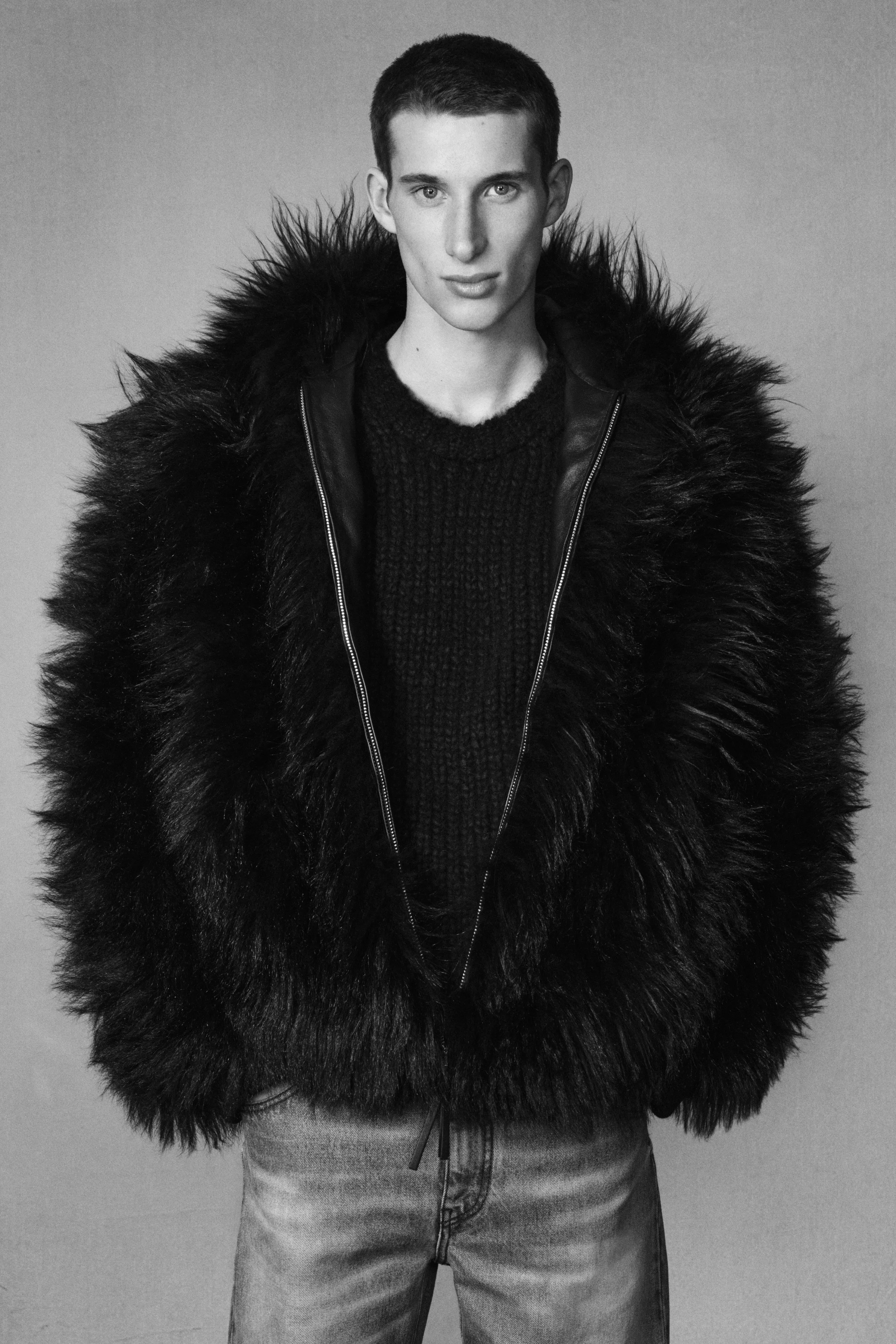 Tom Hoody Jacket in Black Cashmere Shearling sold by Gabriela Hearst product image thumbnail 2