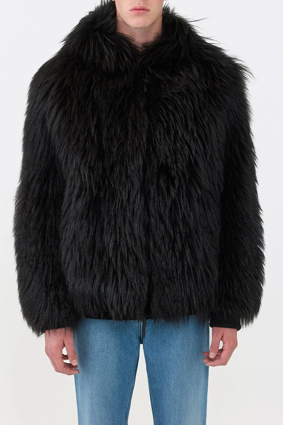 Tom Hoody Jacket in Black Cashmere Shearling sold by Gabriela Hearst product image thumbnail 3