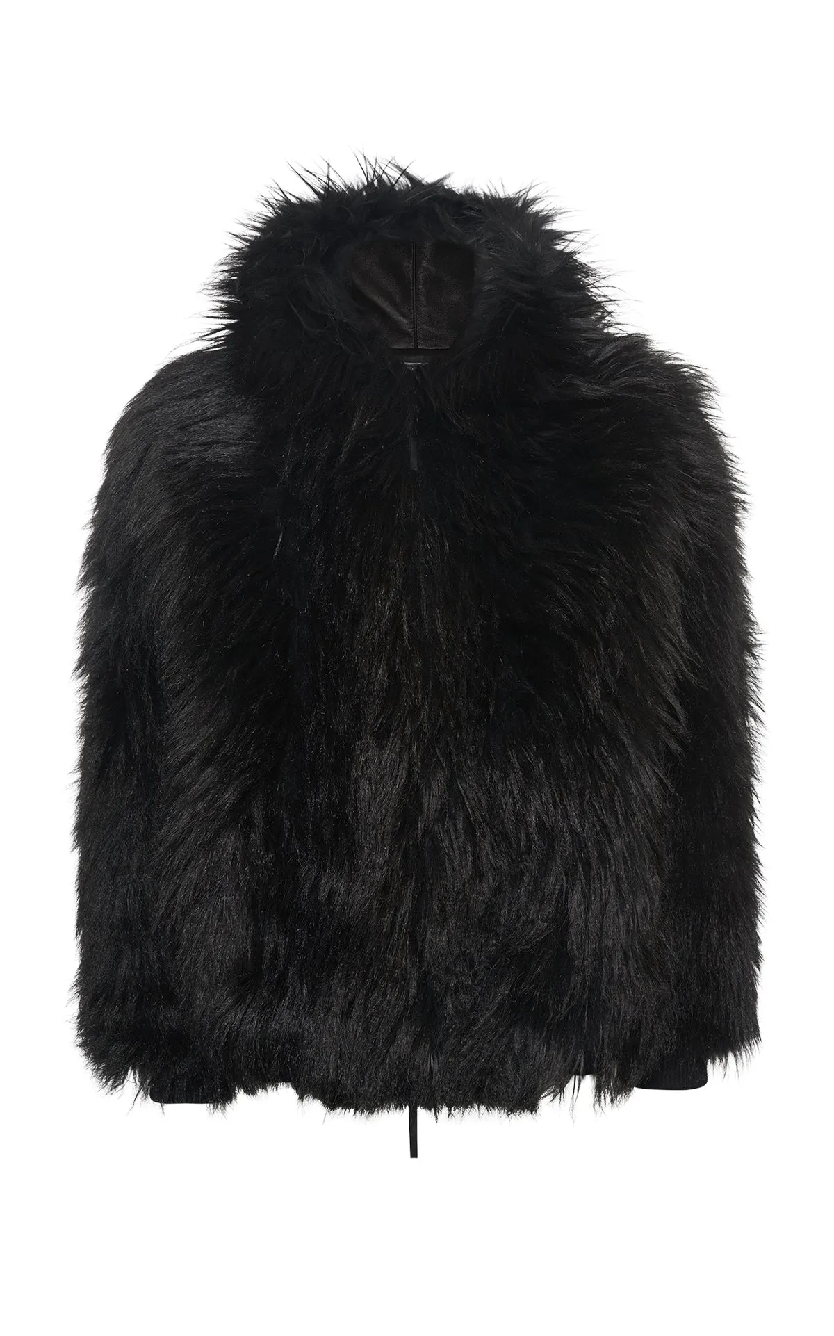 Tom Hoody Jacket in Black Cashmere Shearling sold by Gabriela Hearst