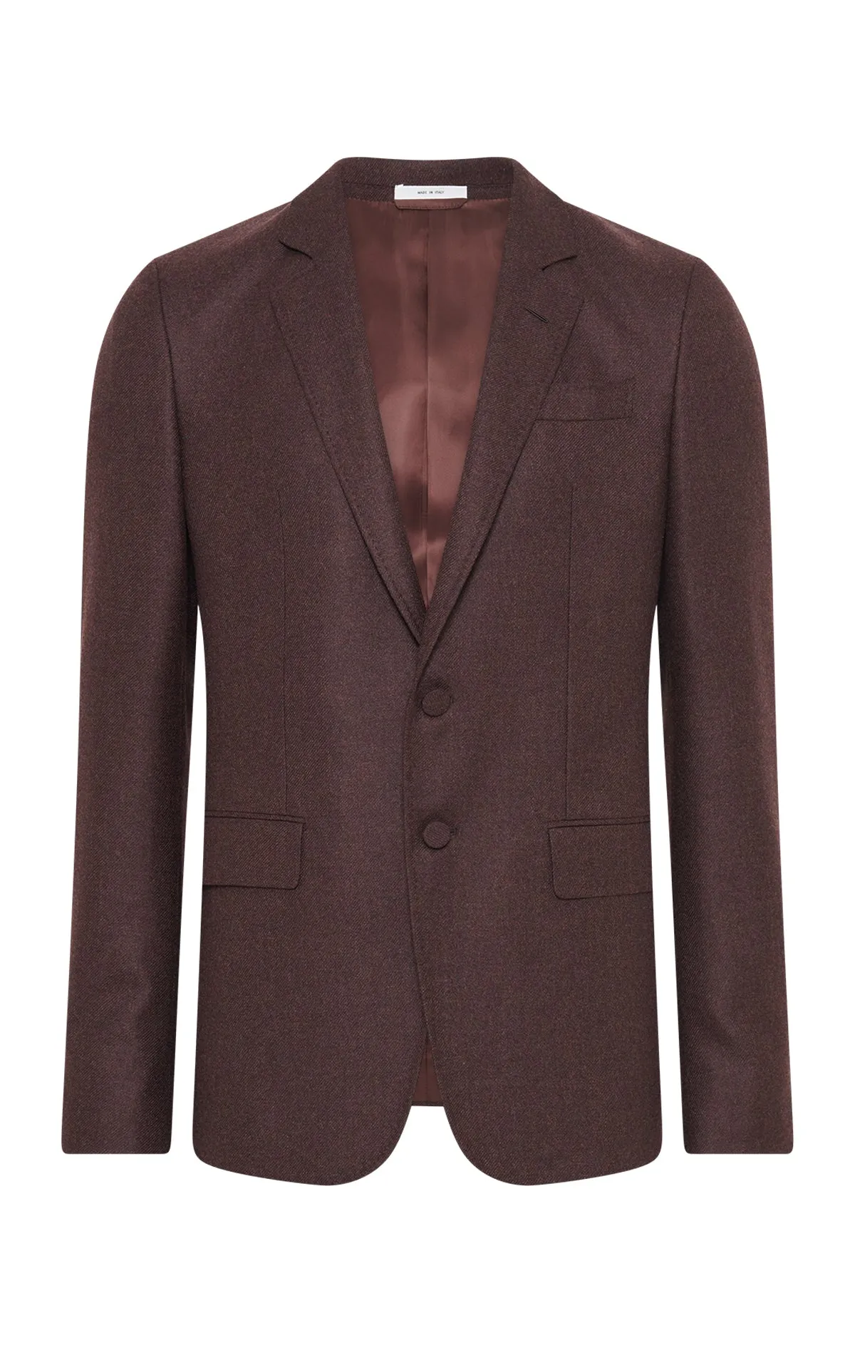 Irving Jacket in Burnt Sienna Wool Cashmere Flannel sold by Gabriela Hearst
