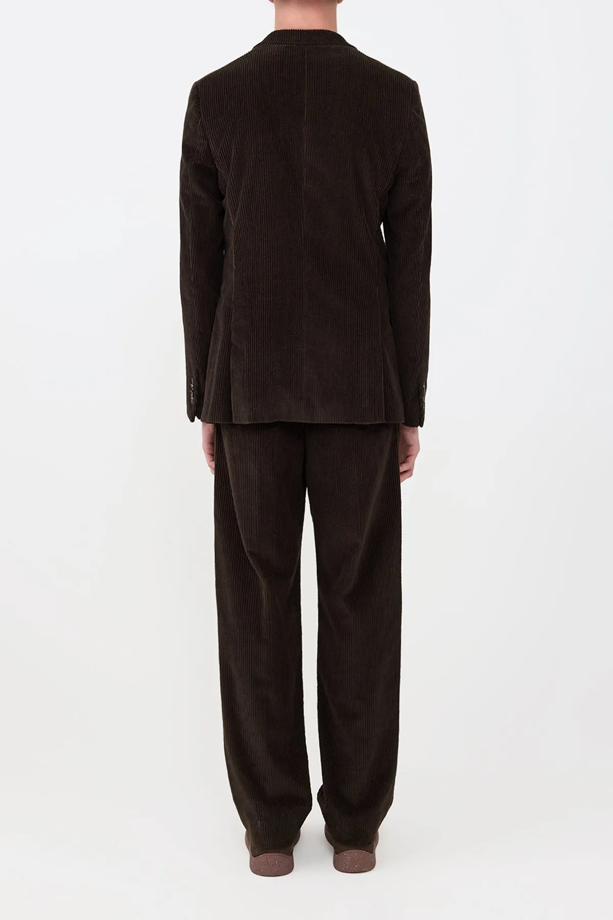 Irving Jacket in Chocolate Fine Cashmere Corduroy sold by Gabriela Hearst product image thumbnail 5