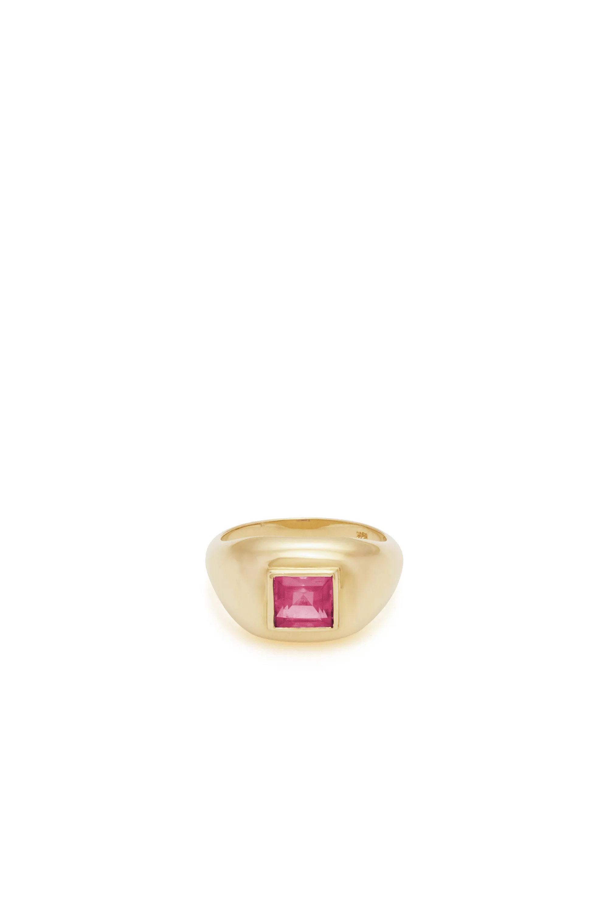 Medium Ring in 18K Yellow Gold & Tourmaline Stone sold by Gabriela Hearst product image thumbnail 2