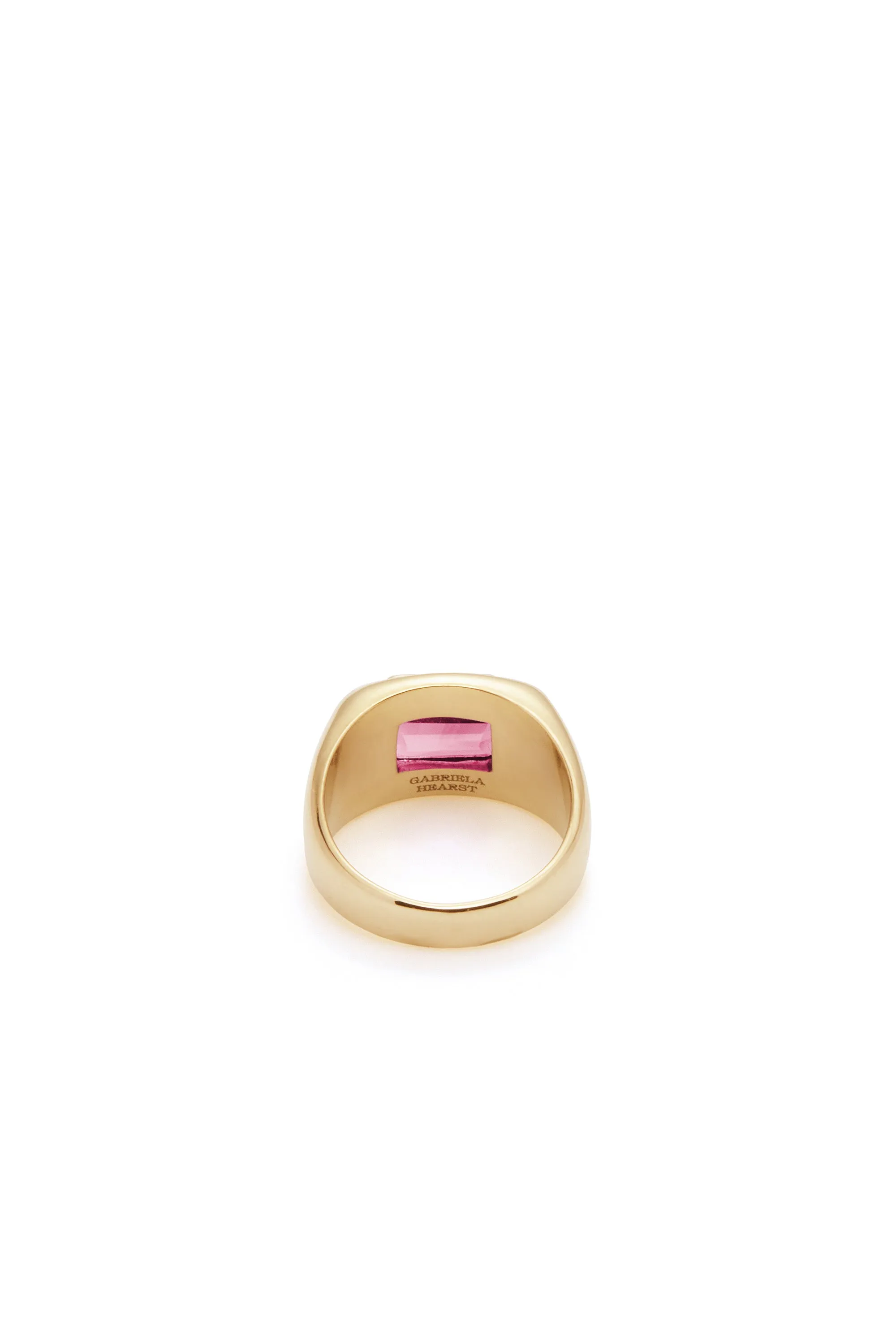 Medium Ring in 18K Yellow Gold & Tourmaline Stone sold by Gabriela Hearst product image thumbnail 3