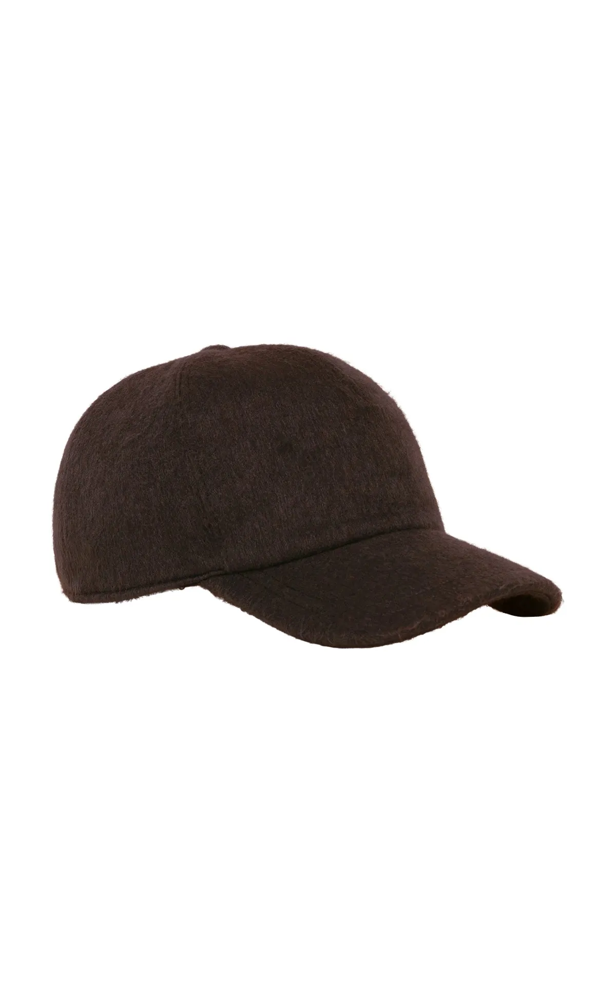 Zed Baseball Hat in Chocolate Cashmere sold by Gabriela Hearst