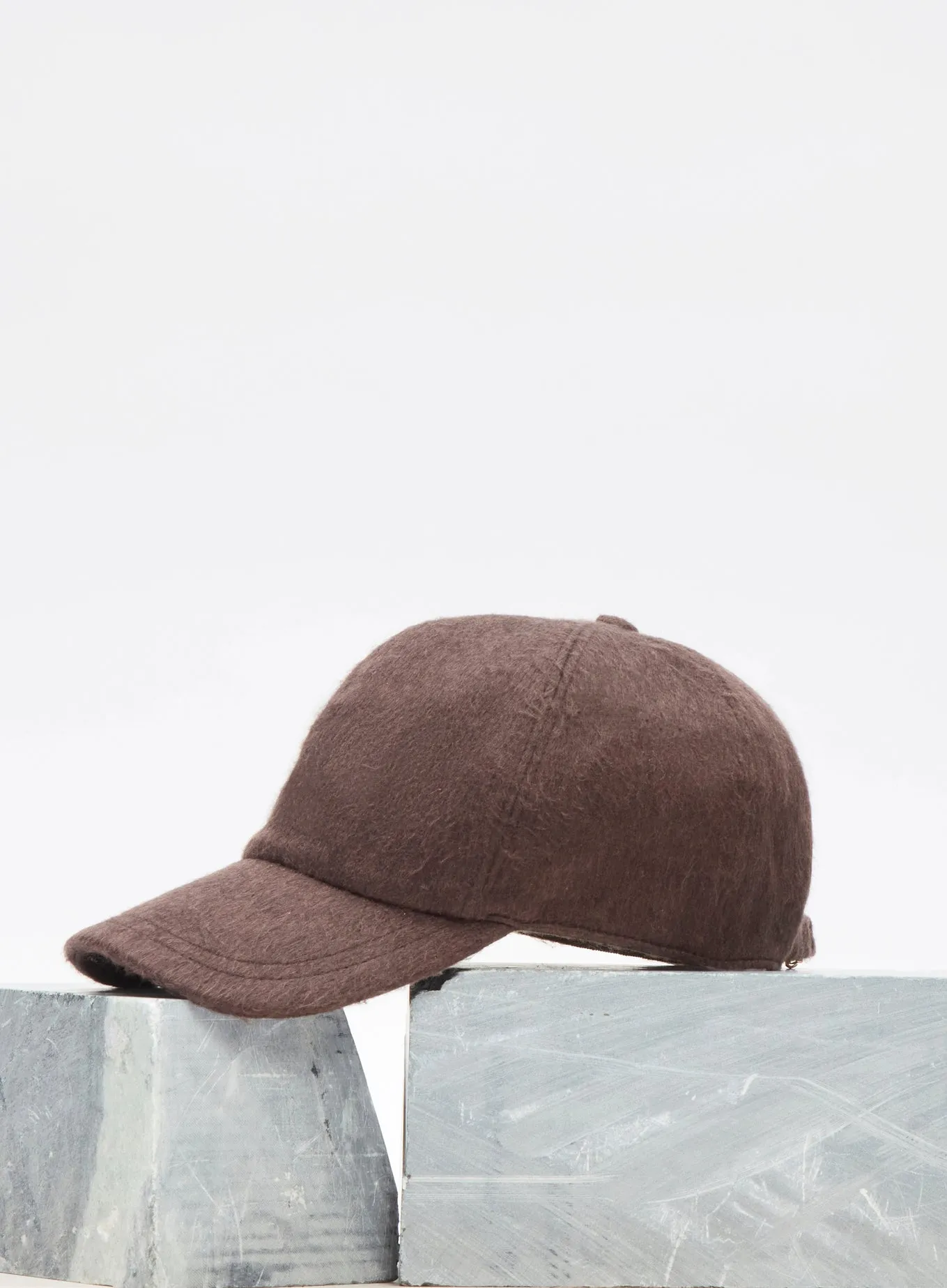 Zed Baseball Hat in Chocolate Cashmere sold by Gabriela Hearst product image thumbnail 2