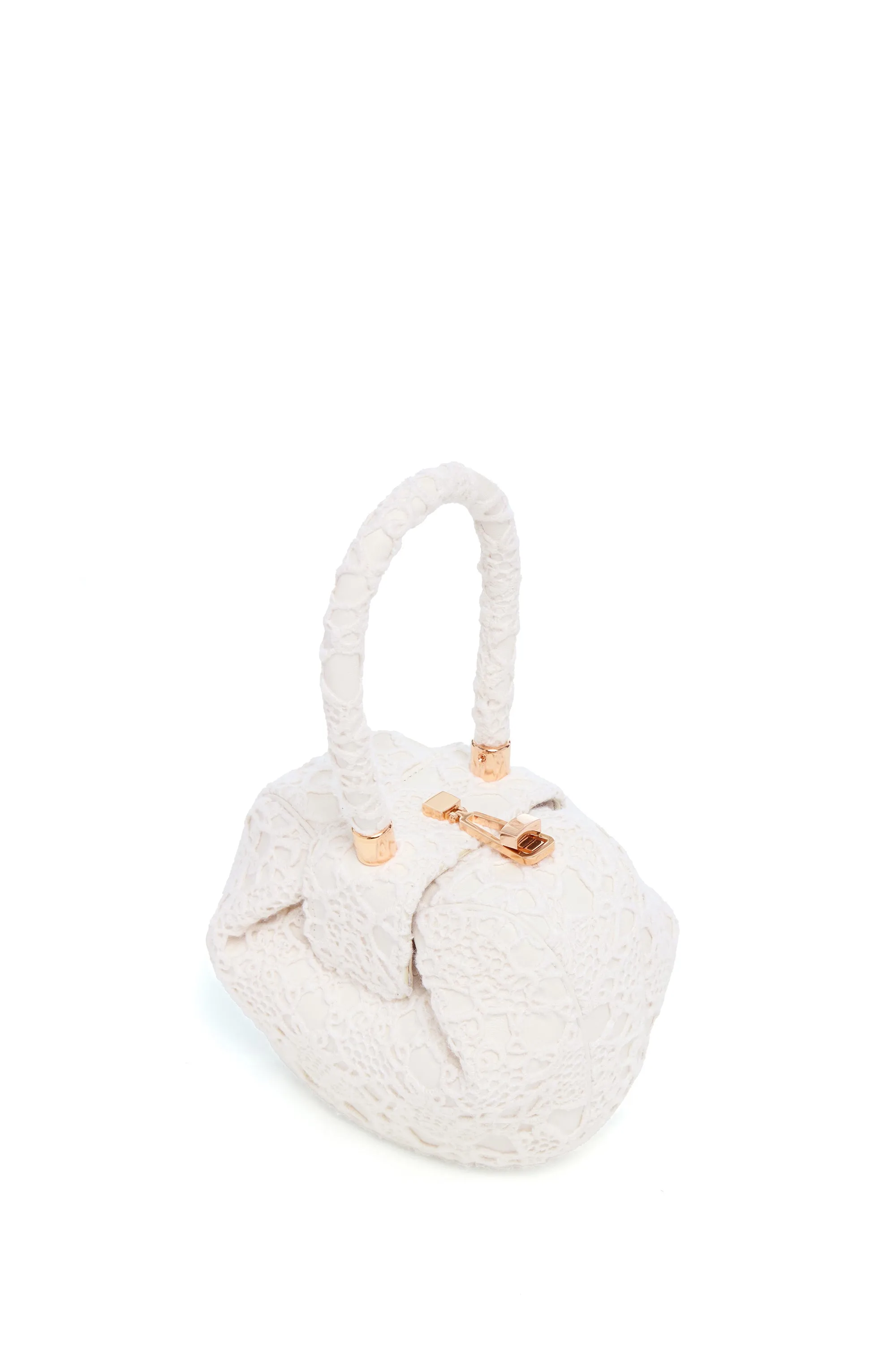 Demi Bag in Ivory Nappa Leather with Cashmere Lace sold by Gabriela Hearst product image thumbnail 3