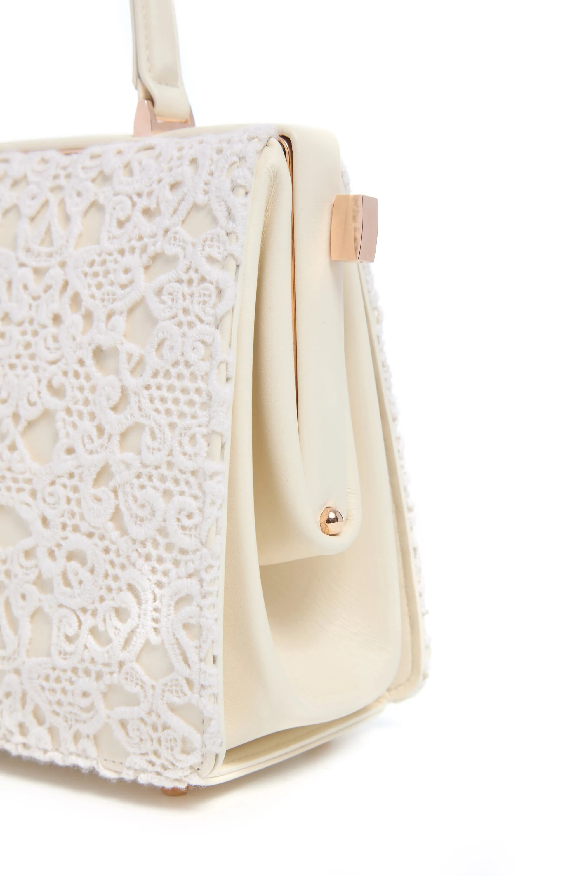 Carrington Bag in Ivory Nappa Leather with Cashmere Lace sold by Gabriela Hearst product image thumbnail 5