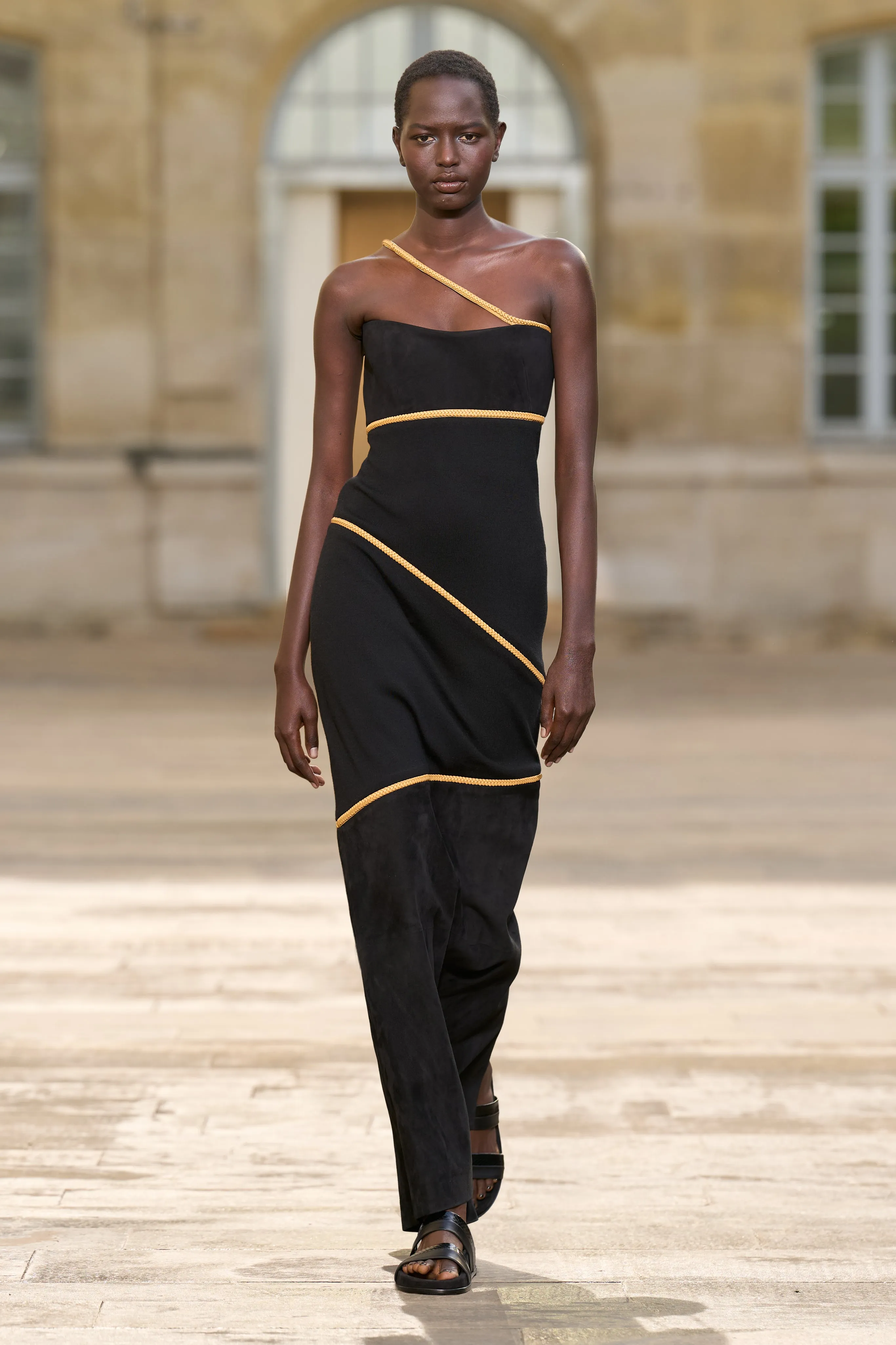 Tibor Strapless Dress in Black Suede sold by Gabriela Hearst product image thumbnail 2