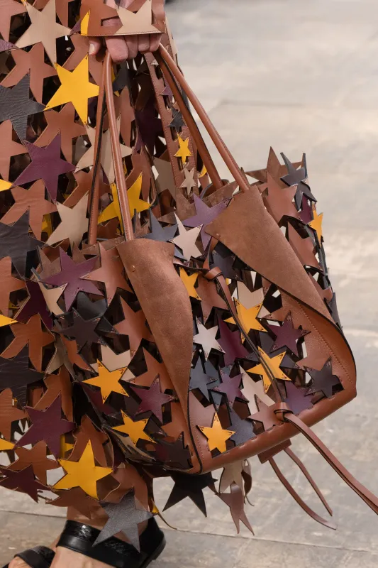 Marija Stars Tote Bag in Multicolor Nappa Leather sold by Gabriela Hearst