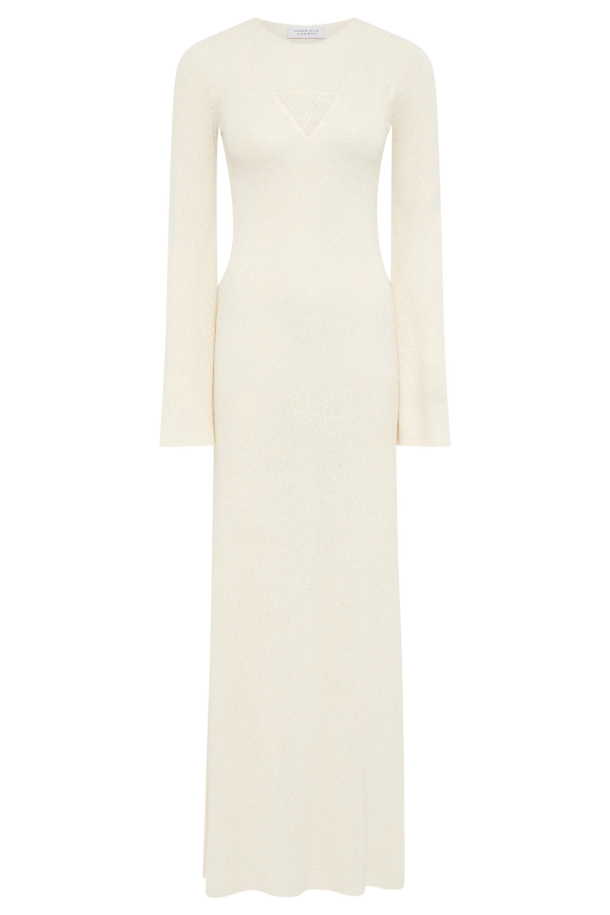Arisen Knit Dress in Off White Mulberry Silk sold by Gabriela Hearst
