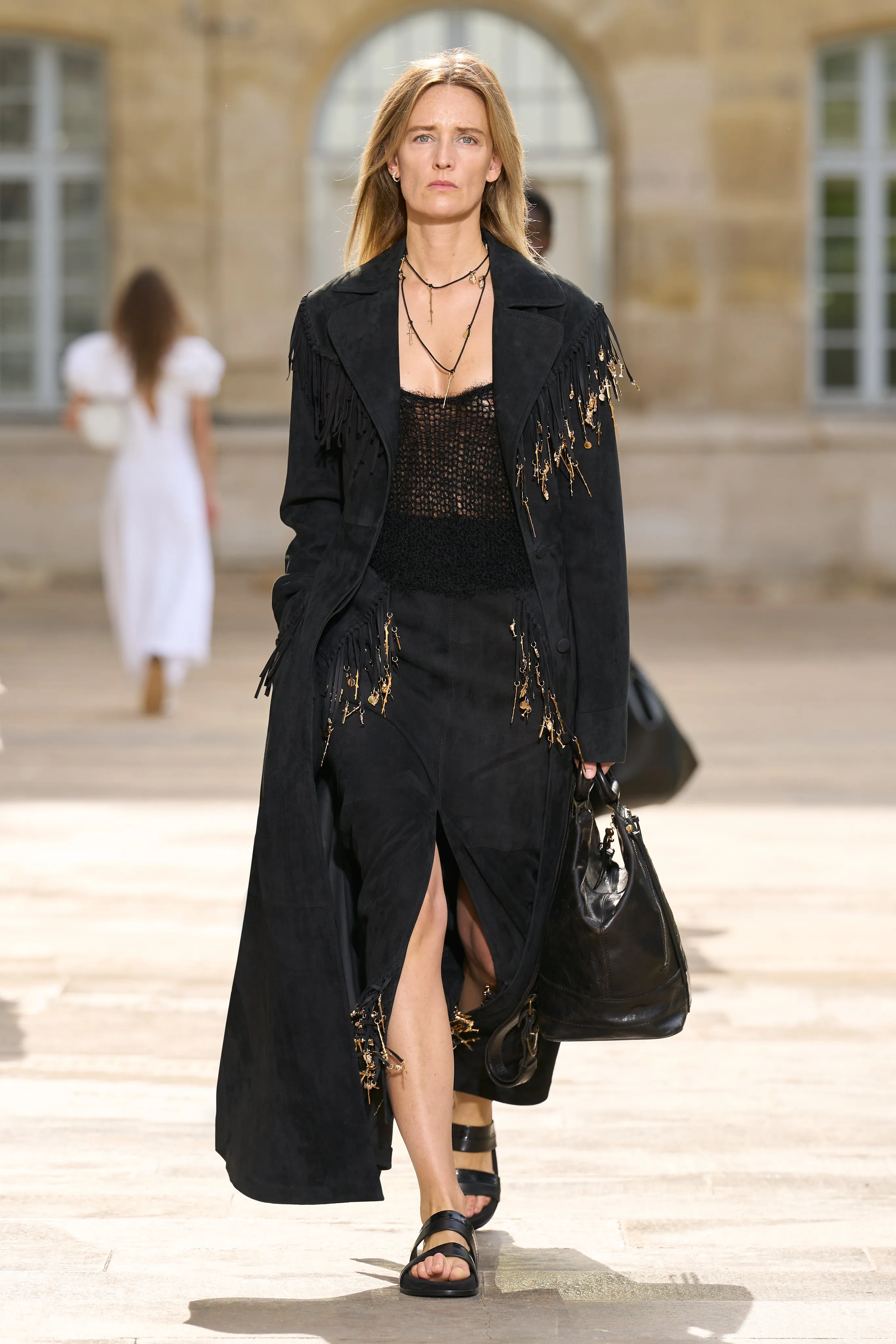 Nur Knit Tank Top in Black Cashmere sold by Gabriela Hearst