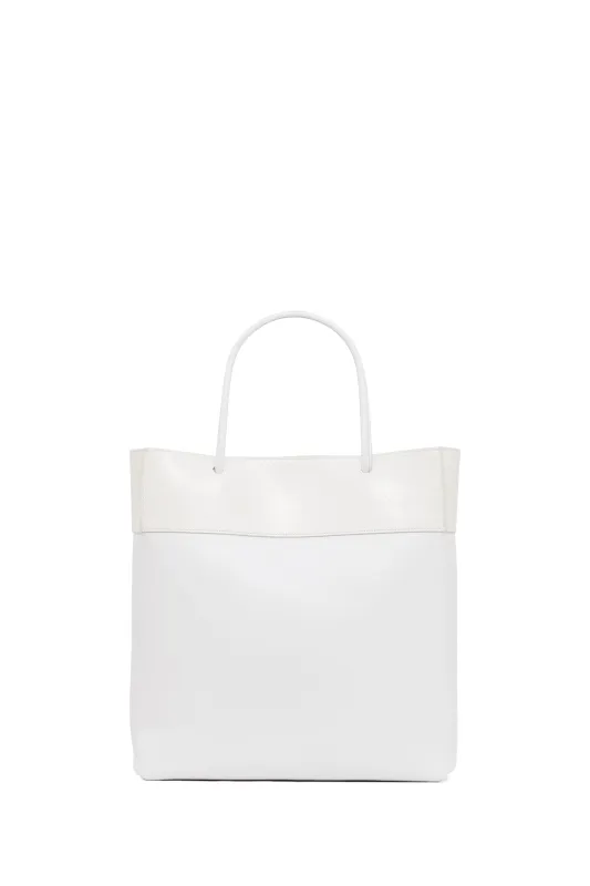 Tote Bag in Ivory Nappa Leather & Snakeskin sold by Gabriela Hearst