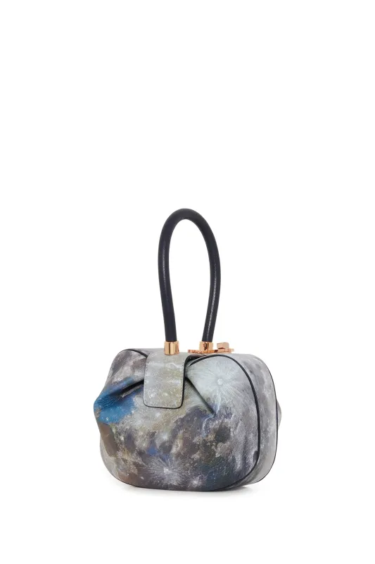 Nina Bag in Navy Textured Painted Leather sold by Gabriela Hearst