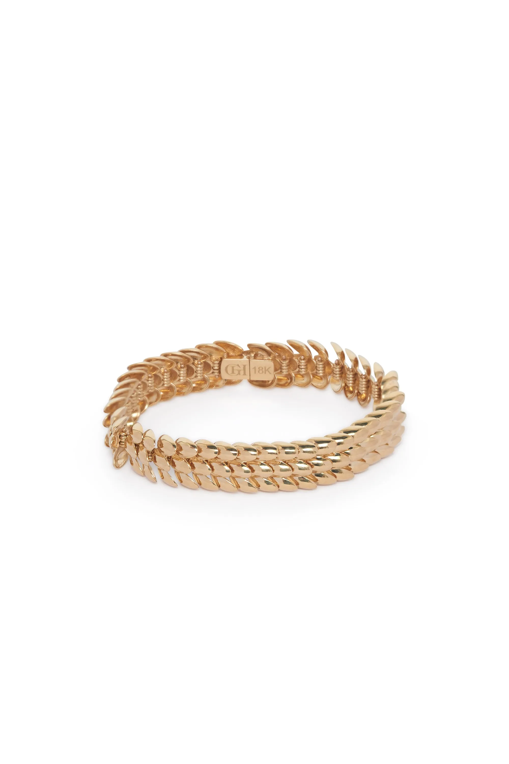 Braided Chain Bracelet in 18K Gold sold by Gabriela Hearst