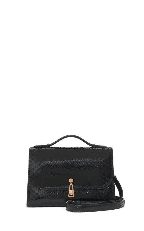 Medium Leonora Bag in Black Snakeskin sold by Gabriela Hearst