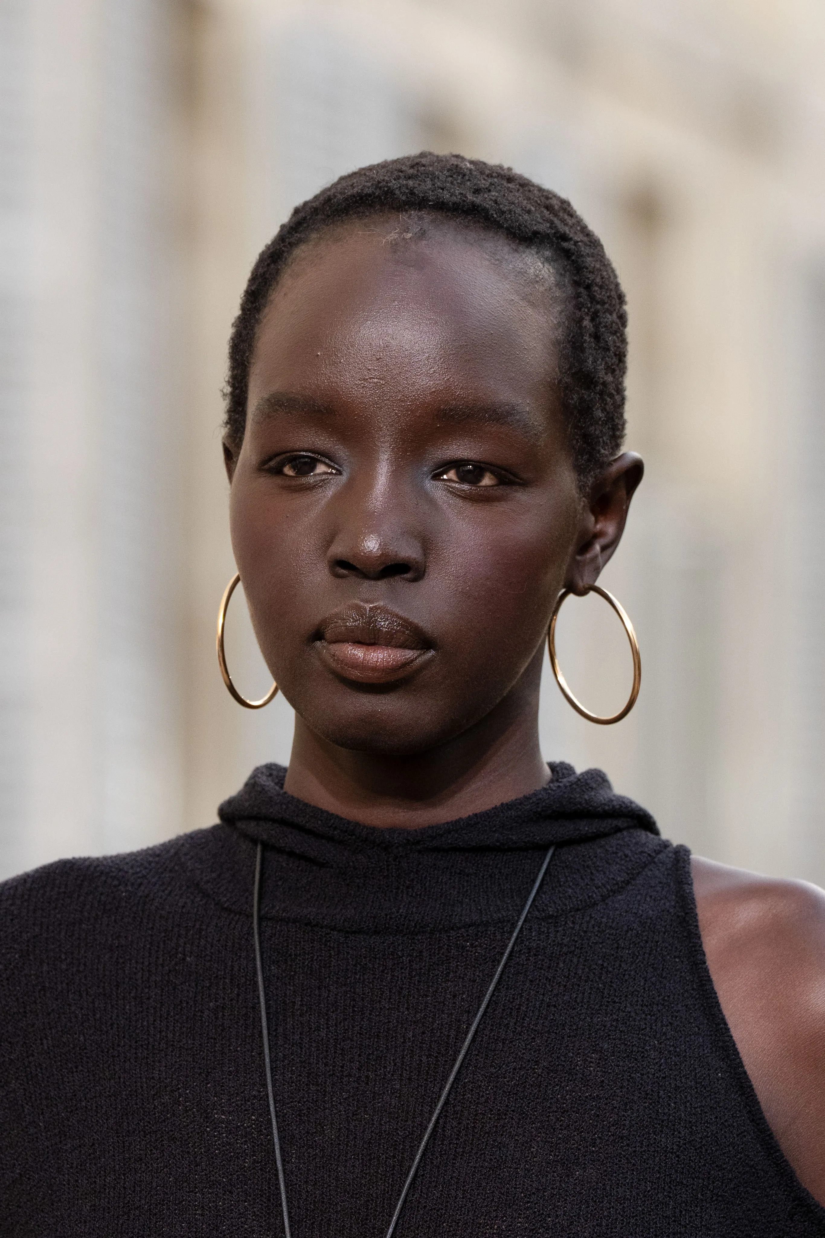 Roof Hoop Earrings in 18K Gold (56MM) sold by Gabriela Hearst product image thumbnail 2