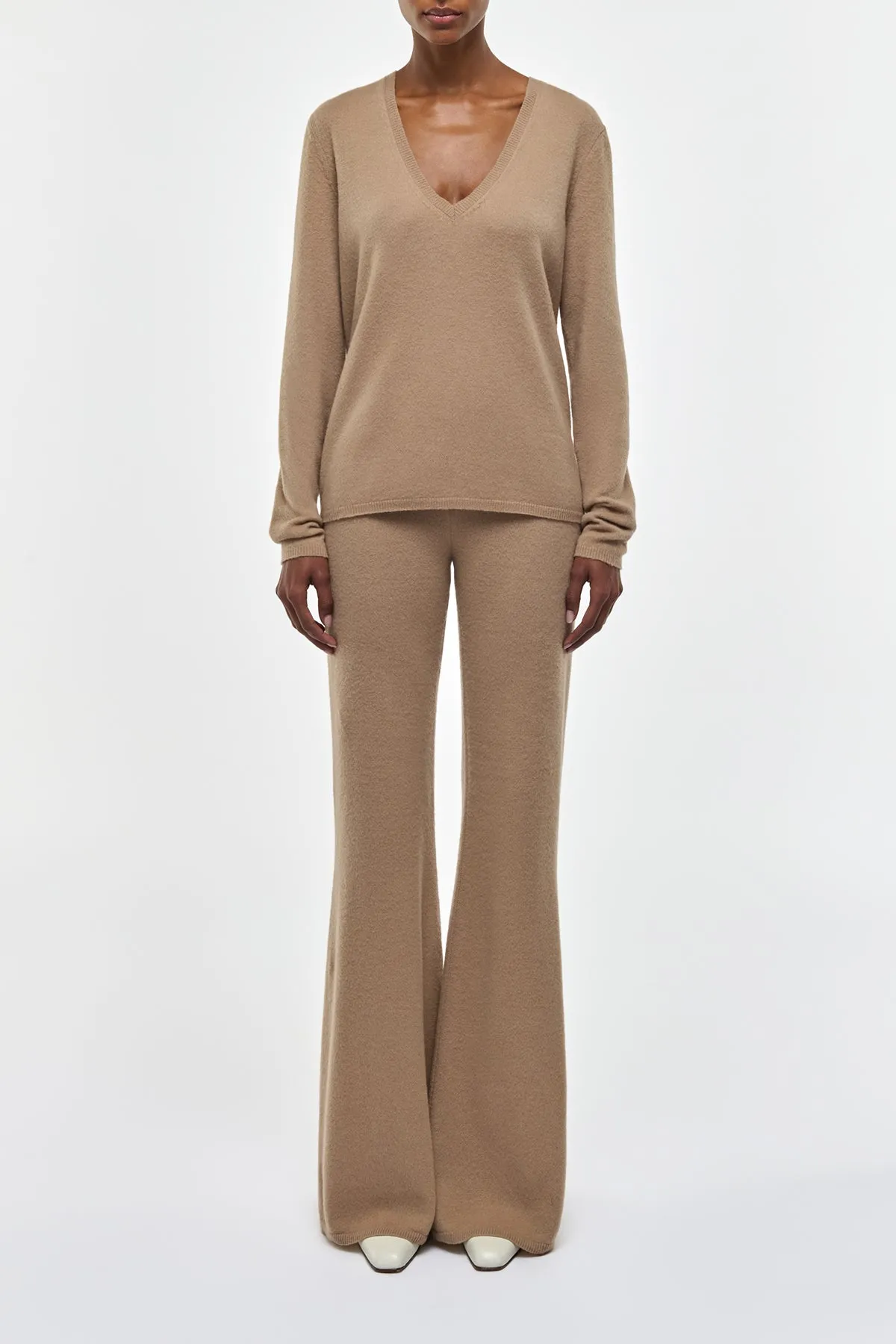 Kaulike Knit Pants in Camel Brushed Cashmere sold by Gabriela Hearst product image thumbnail 2