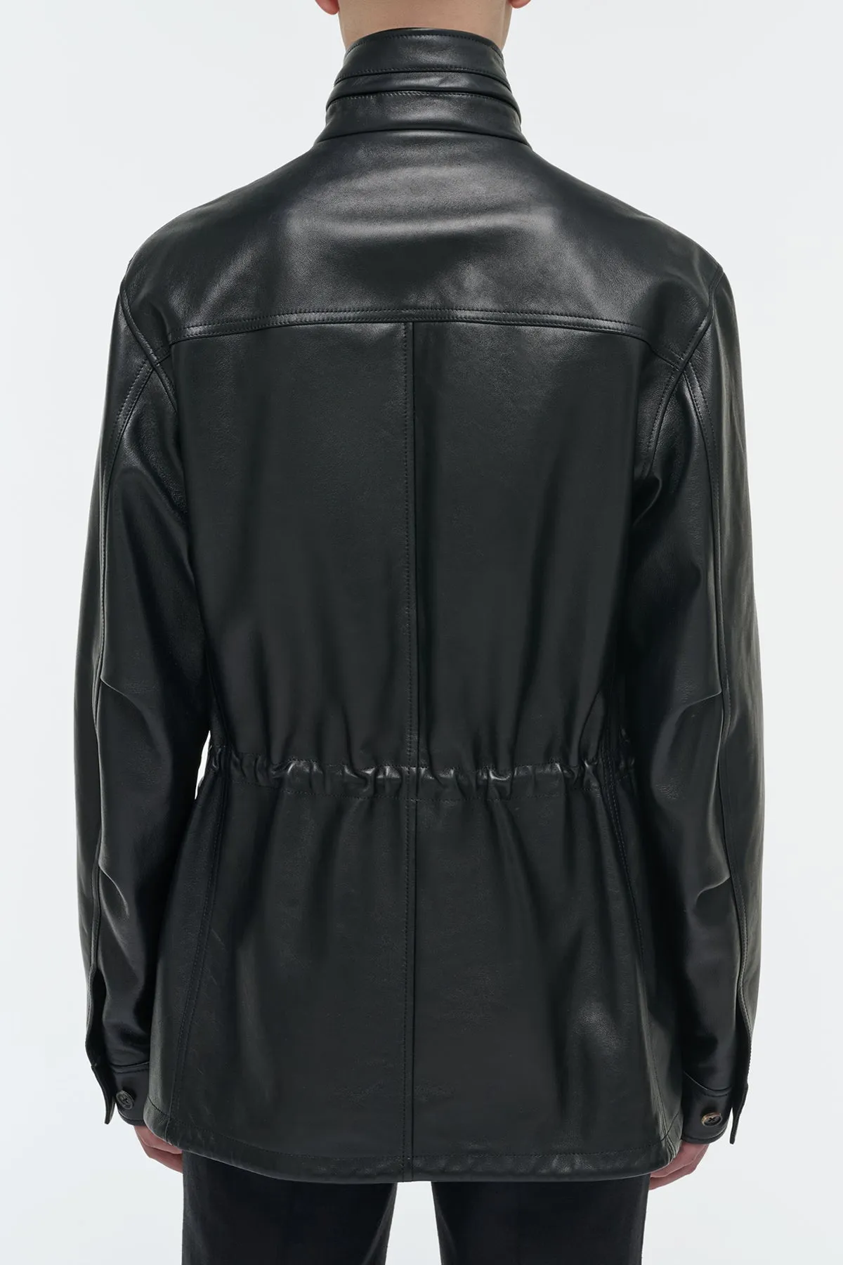 Darwin M64 Jacket in Black Nappa Leather sold by Gabriela Hearst product image thumbnail 5