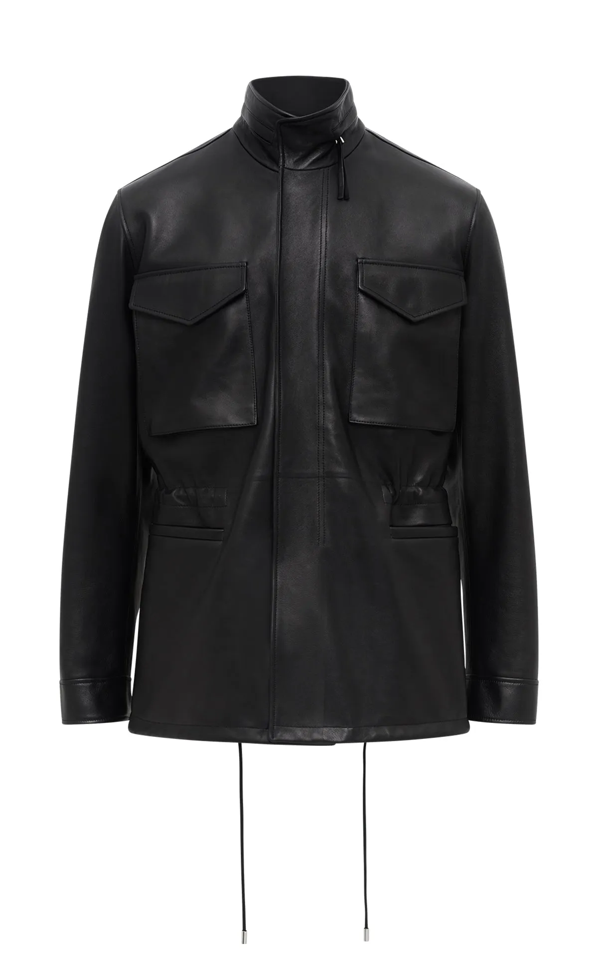 Darwin M64 Jacket in Black Nappa Leather sold by Gabriela Hearst