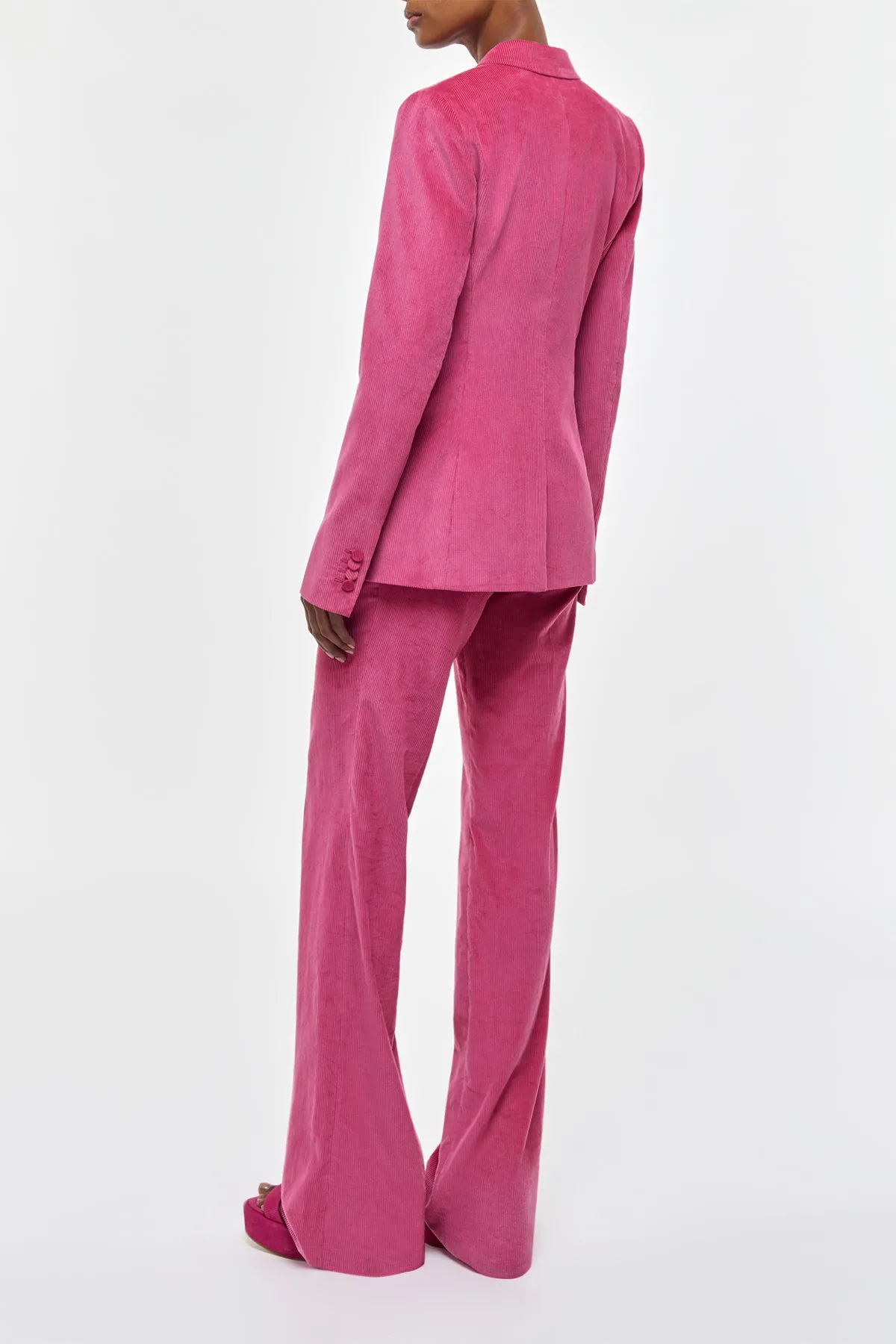 Angela Blazer in Fuchsia Sea Island Cotton Corduroy sold by Gabriela Hearst product image thumbnail 4