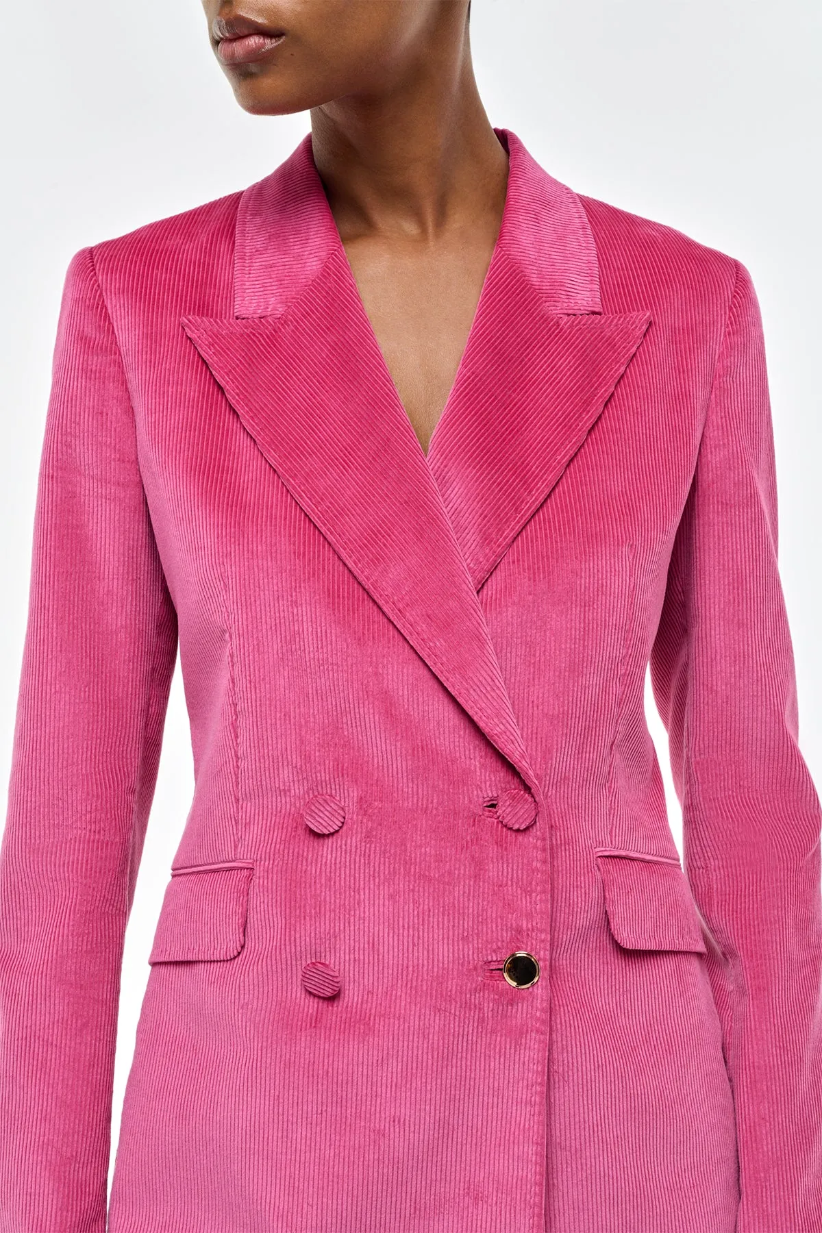 Angela Blazer in Fuchsia Sea Island Cotton Corduroy sold by Gabriela Hearst product image thumbnail 5