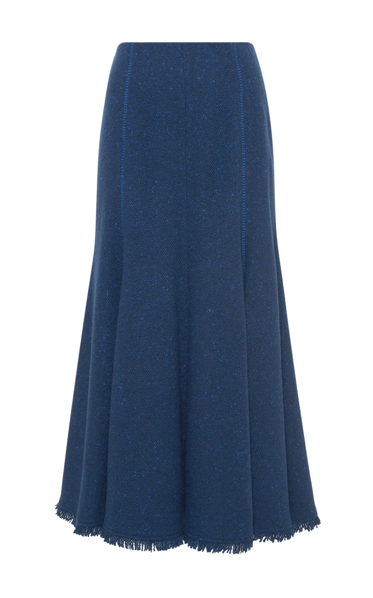 Amy Midi Skirt in Electric Navy Cashmere sold by Gabriela Hearst