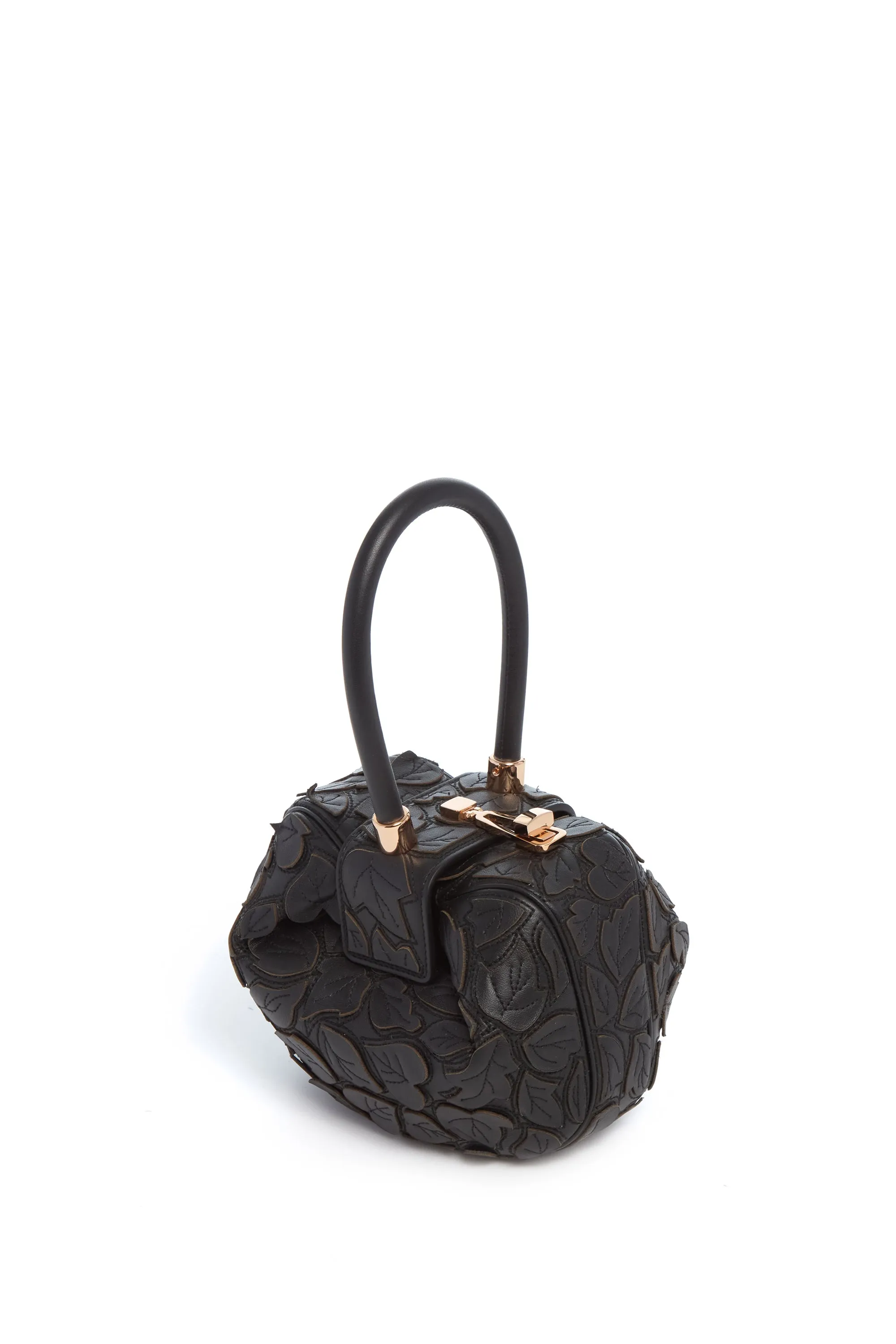 Demi Embroidered Leaves Bag in Black Nappa Leather sold by Gabriela Hearst product image thumbnail 4
