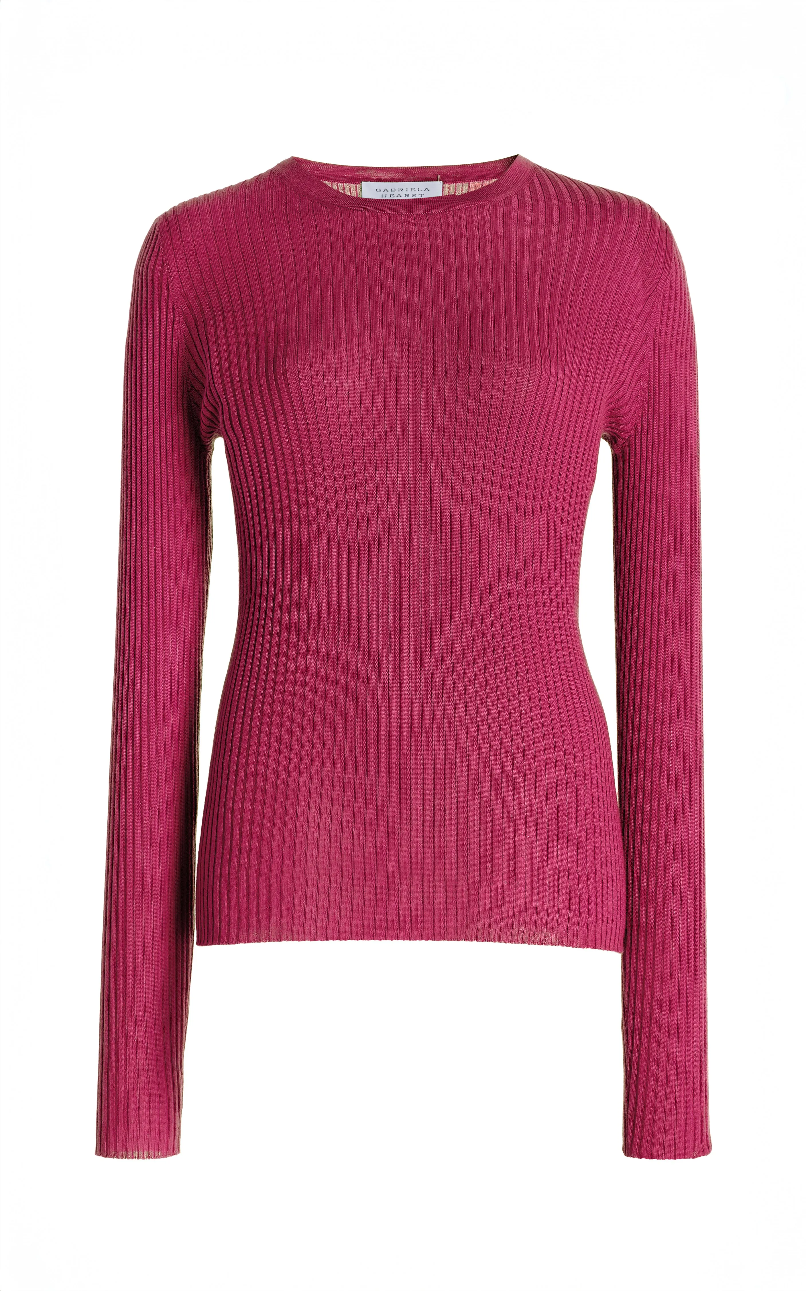 Browning Knit Sweater in Fuchsia Cashmere Silk sold by Gabriela Hearst