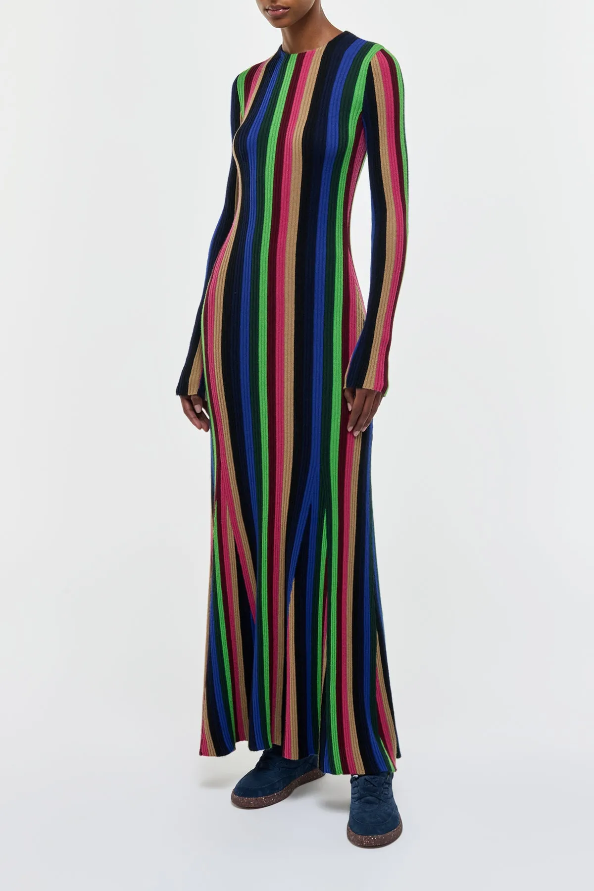 Affinity Knit Maxi Dress in Multi Cashmere Silk sold by Gabriela Hearst product image thumbnail 3