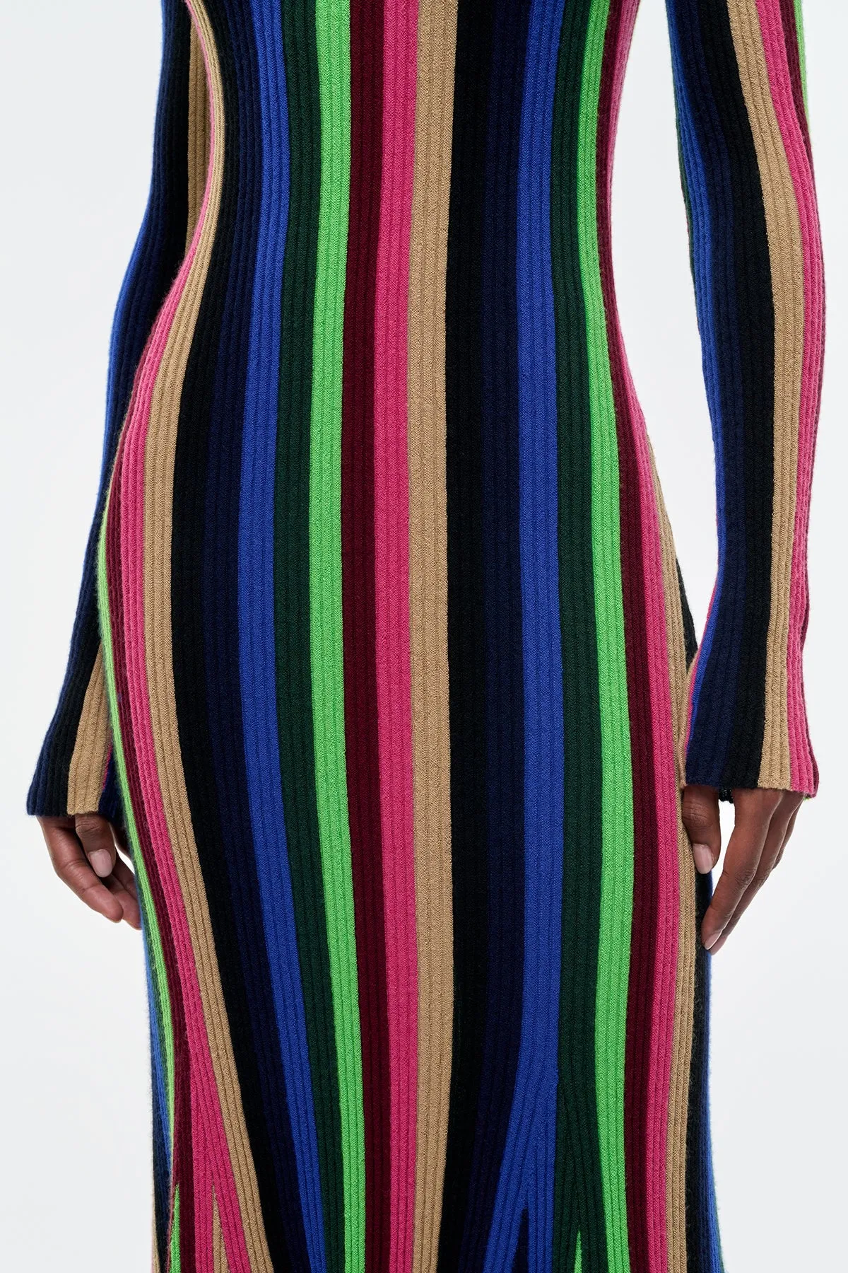 Affinity Knit Maxi Dress in Multi Cashmere Silk sold by Gabriela Hearst product image thumbnail 5