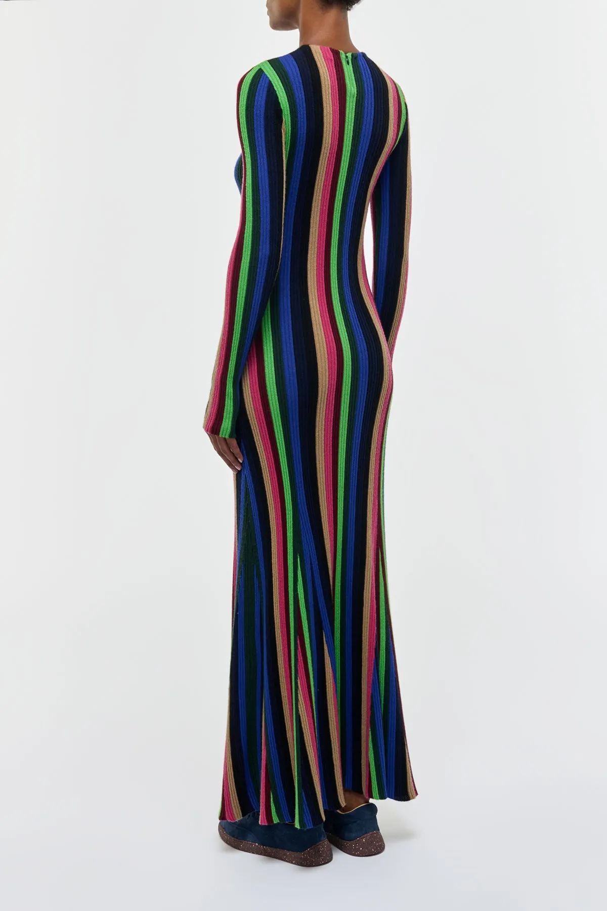 Affinity Knit Maxi Dress in Multi Cashmere Silk sold by Gabriela Hearst product image thumbnail 4