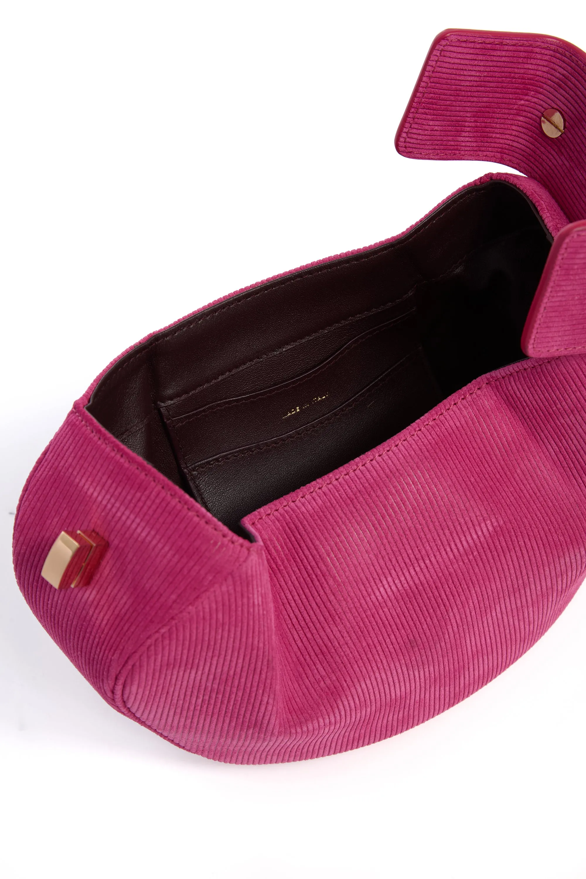 Demi Bag in Fuchsia Suede Corduroy sold by Gabriela Hearst product image thumbnail 5