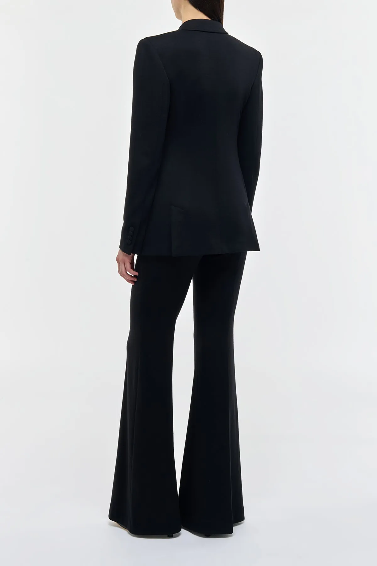 Rhein Flare Pant in Black Cashmere Jersey sold by Gabriela Hearst product image thumbnail 4