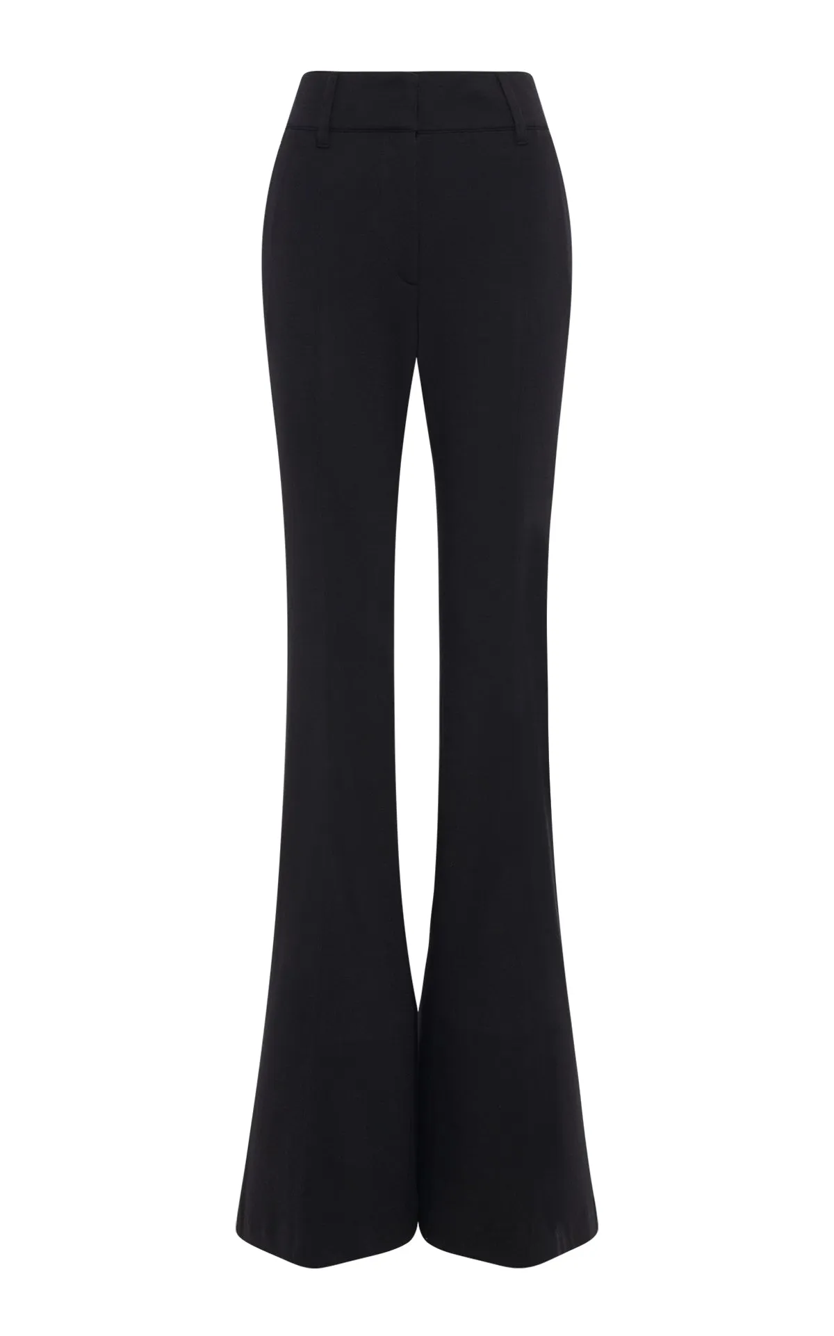 Rhein Flare Pant in Black Cashmere Jersey sold by Gabriela Hearst