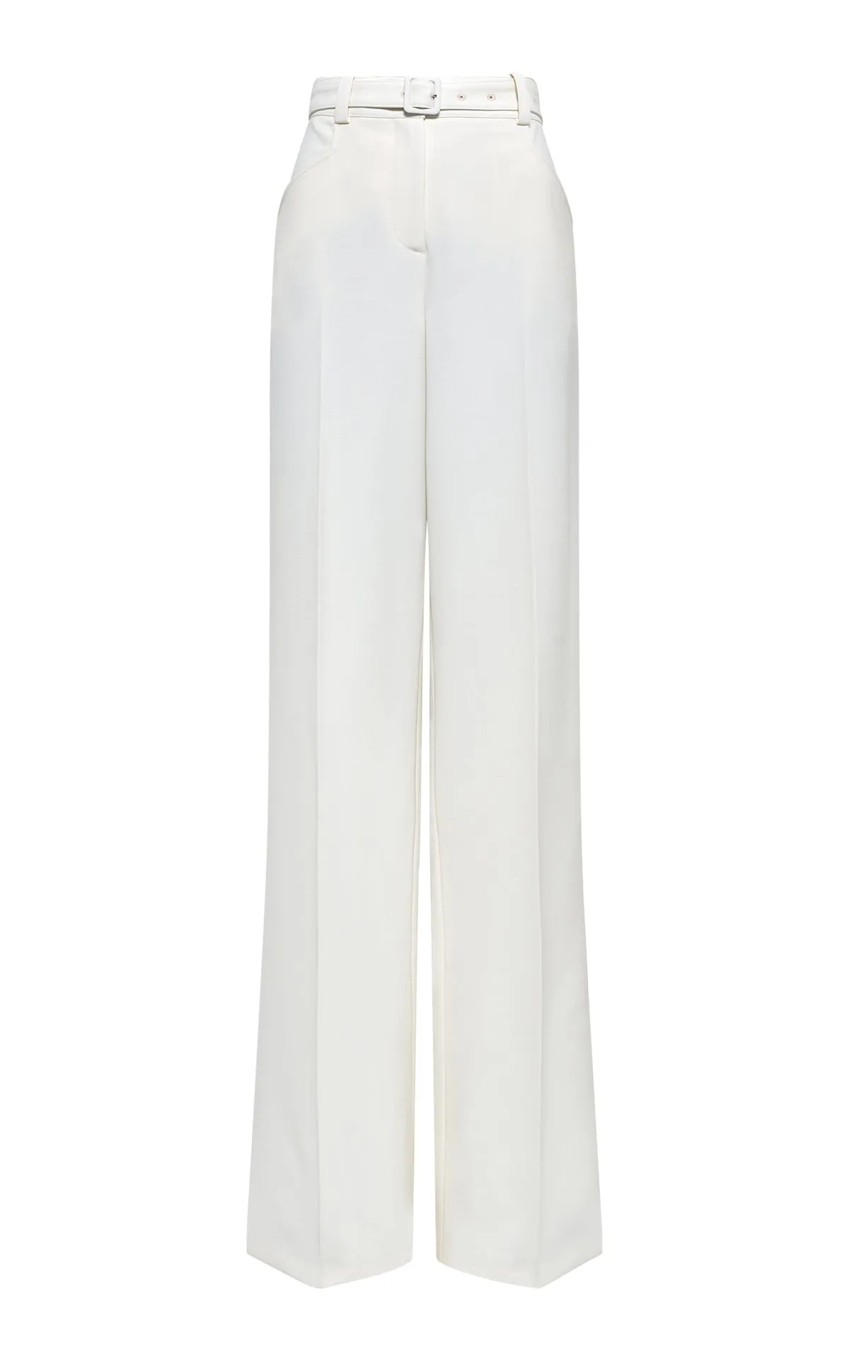 Norman Wide-leg Pant in Ivory Virgin Wool sold by Gabriela Hearst