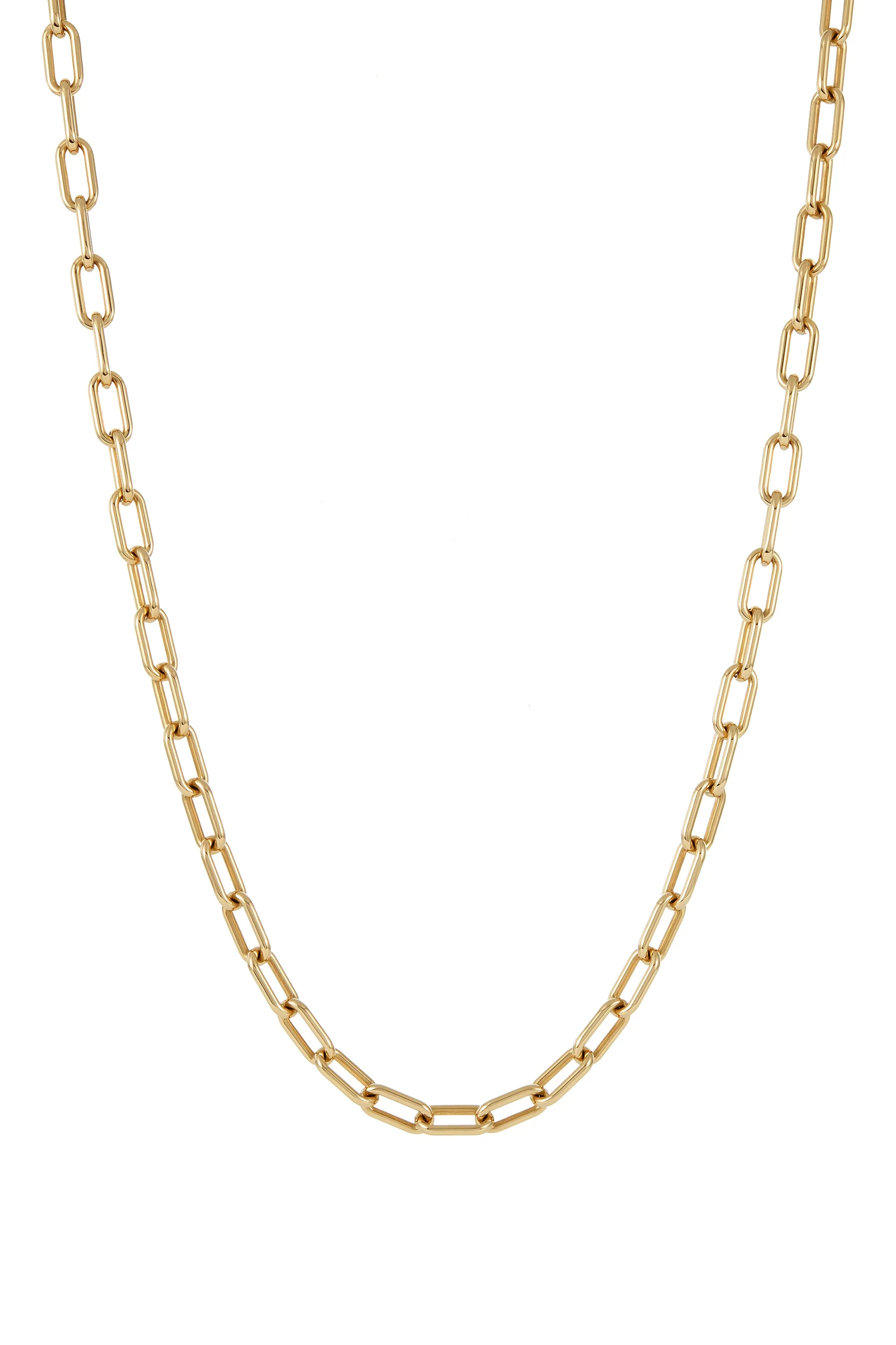 Long Link Necklace in 18K Yellow Gold (Small Links) sold by Gabriela Hearst