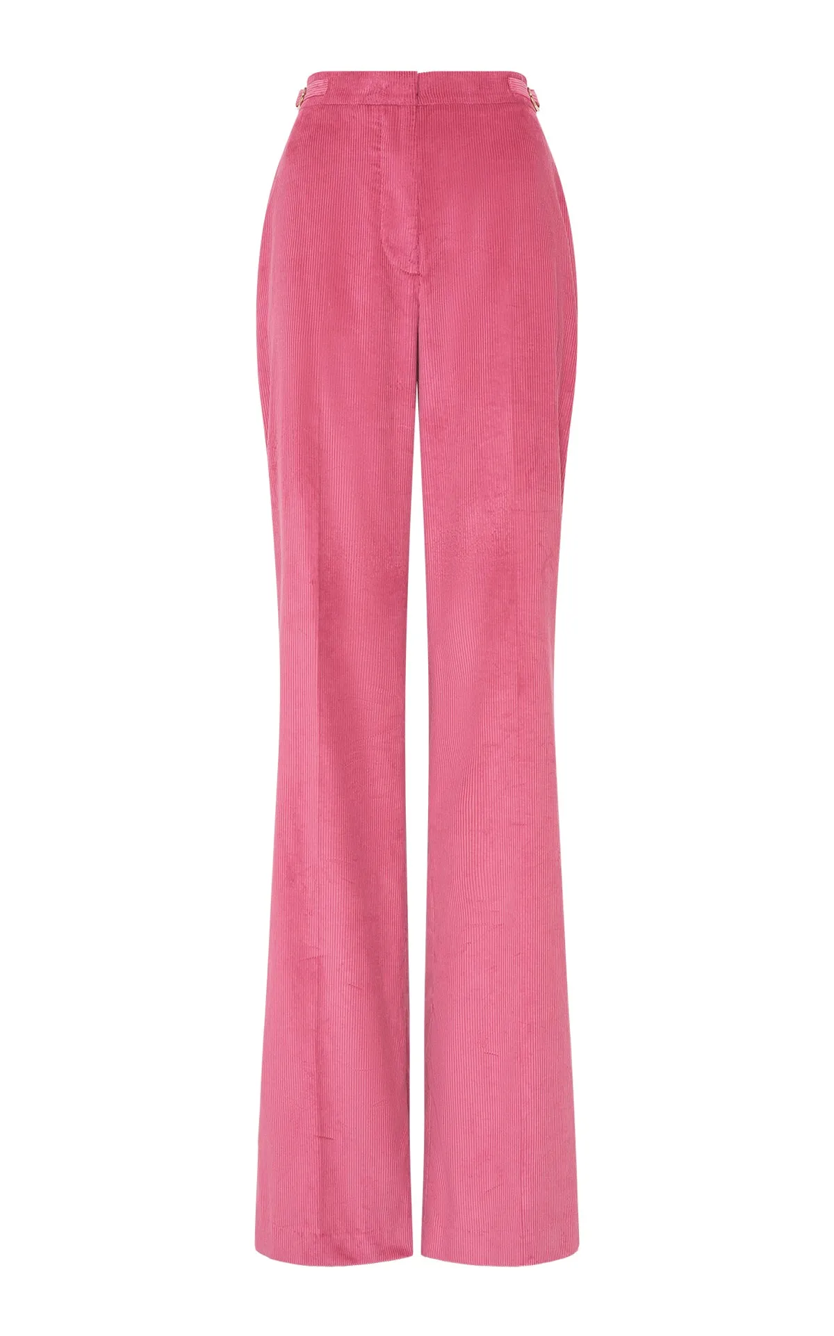 Vesta Flare Pant in Fuchsia Sea Island Cotton Corduroy sold by Gabriela Hearst