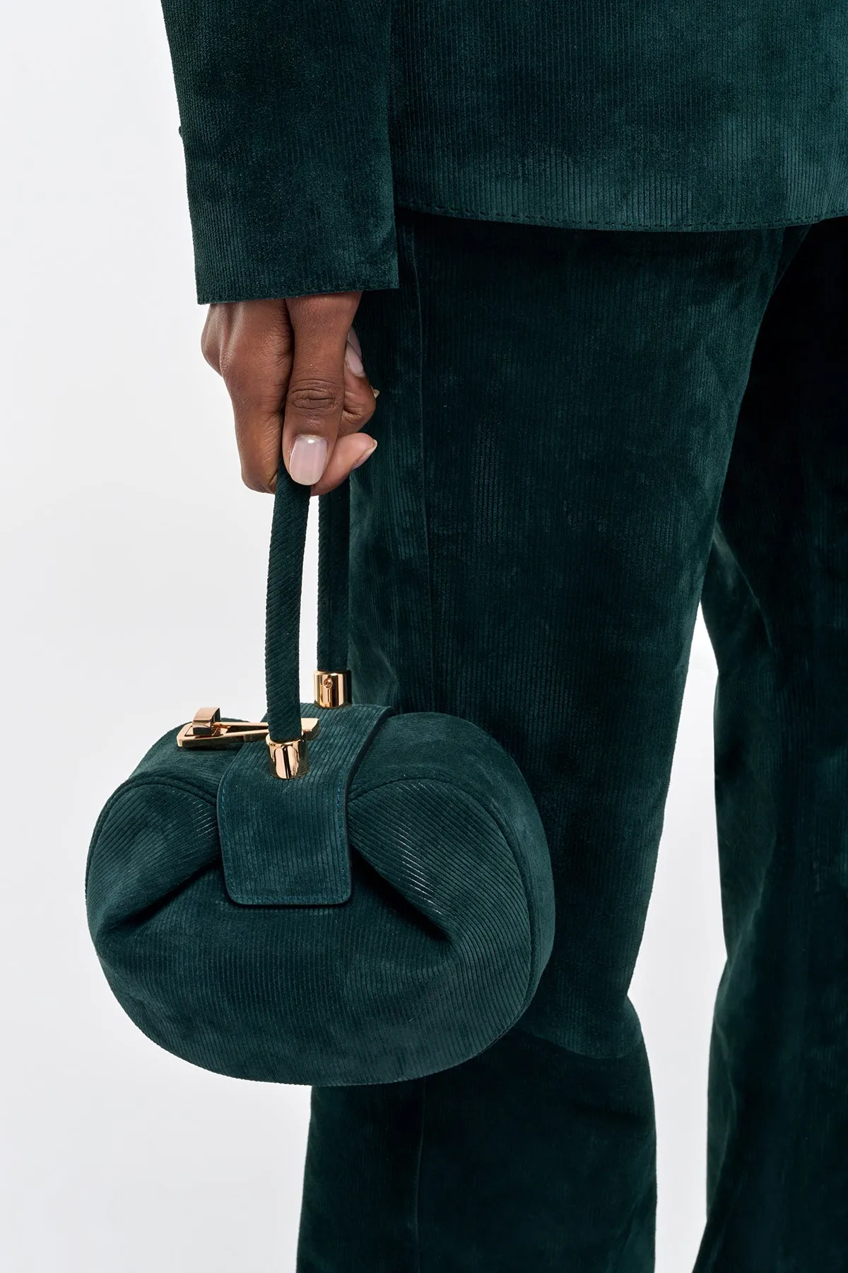 Demi Bag in English Green Suede Corduroy sold by Gabriela Hearst product image thumbnail 2