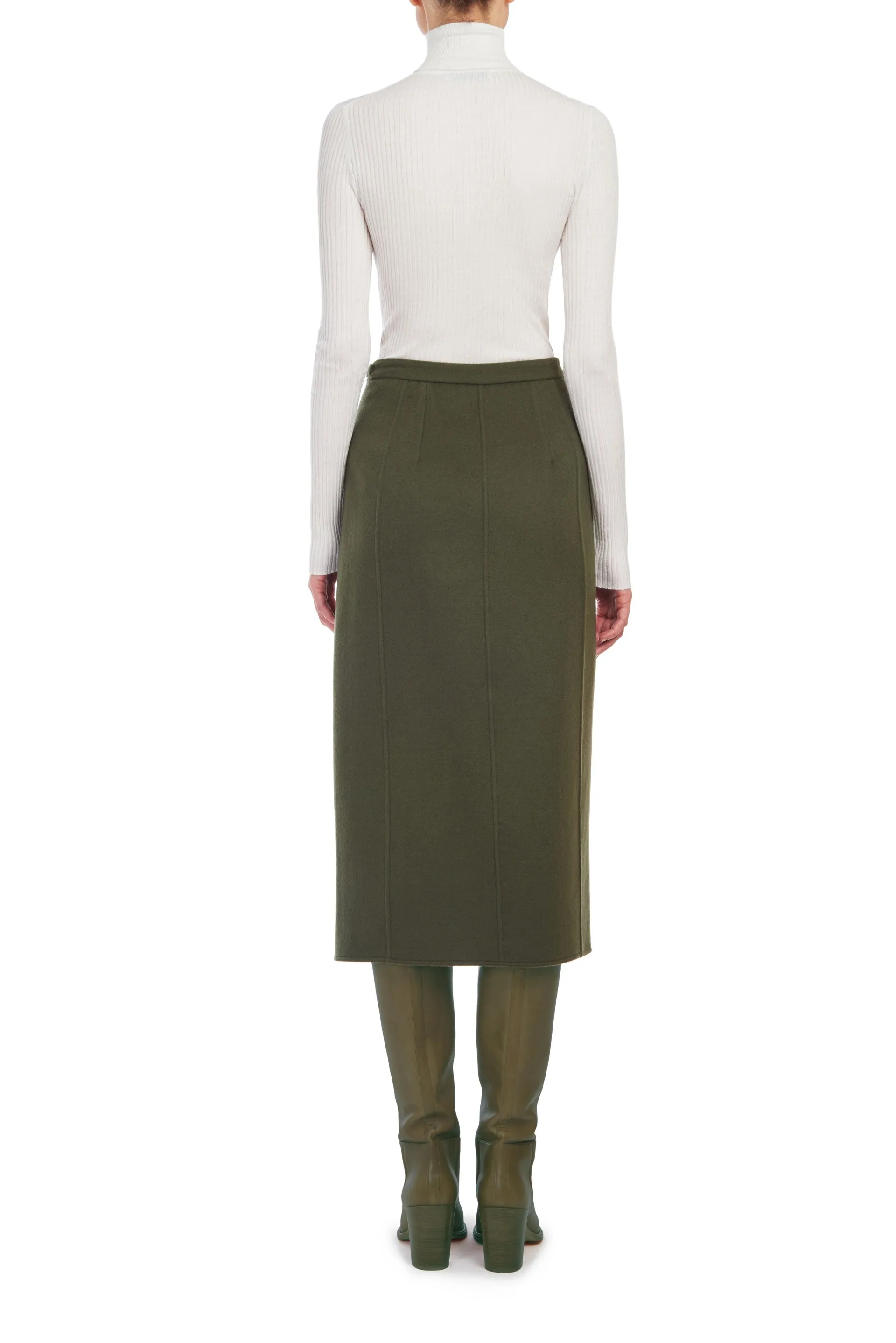 Peppe Turtleneck in Ivory Cashmere Silk sold by Gabriela Hearst product image thumbnail 3