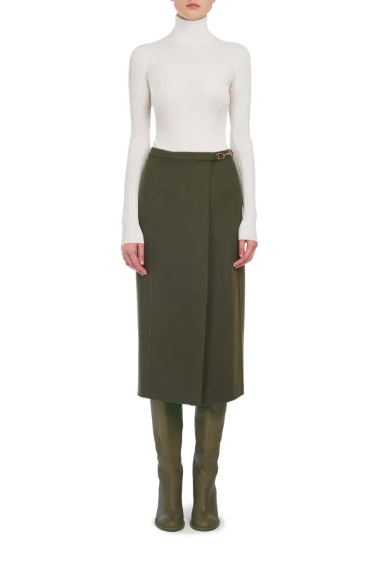 Peppe Turtleneck in Ivory Cashmere Silk sold by Gabriela Hearst