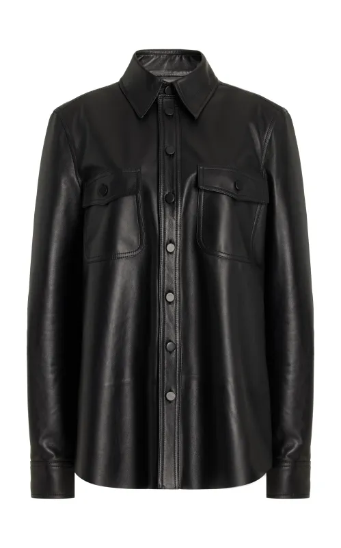 John Austin Top In Leather sold by Gabriela Hearst