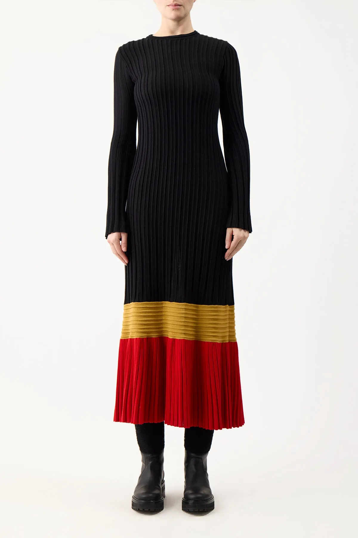 Fiona Knit Dress in Multi Cashmere Silk sold by Gabriela Hearst product image thumbnail 3