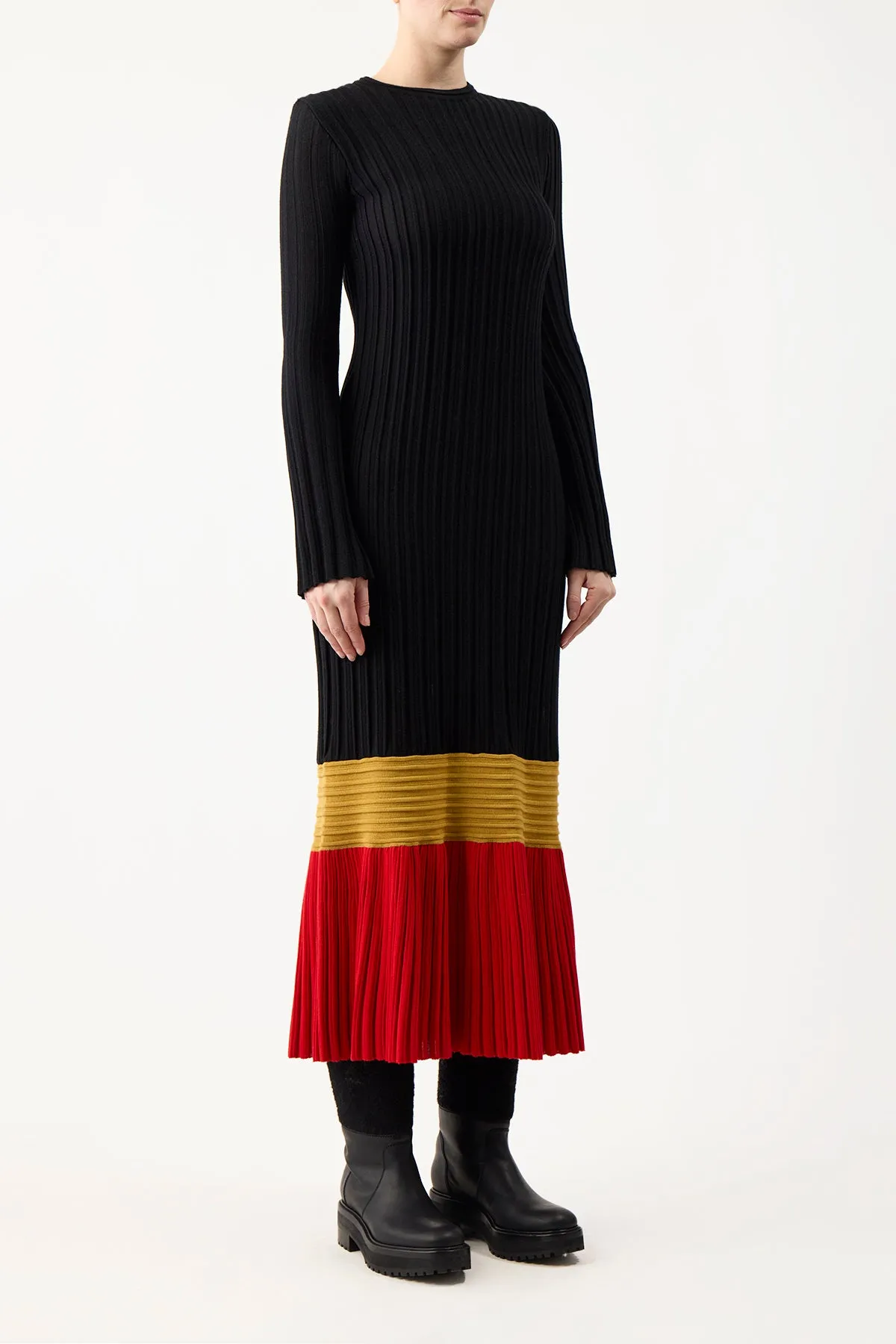Fiona Knit Dress in Multi Cashmere Silk sold by Gabriela Hearst product image thumbnail 4