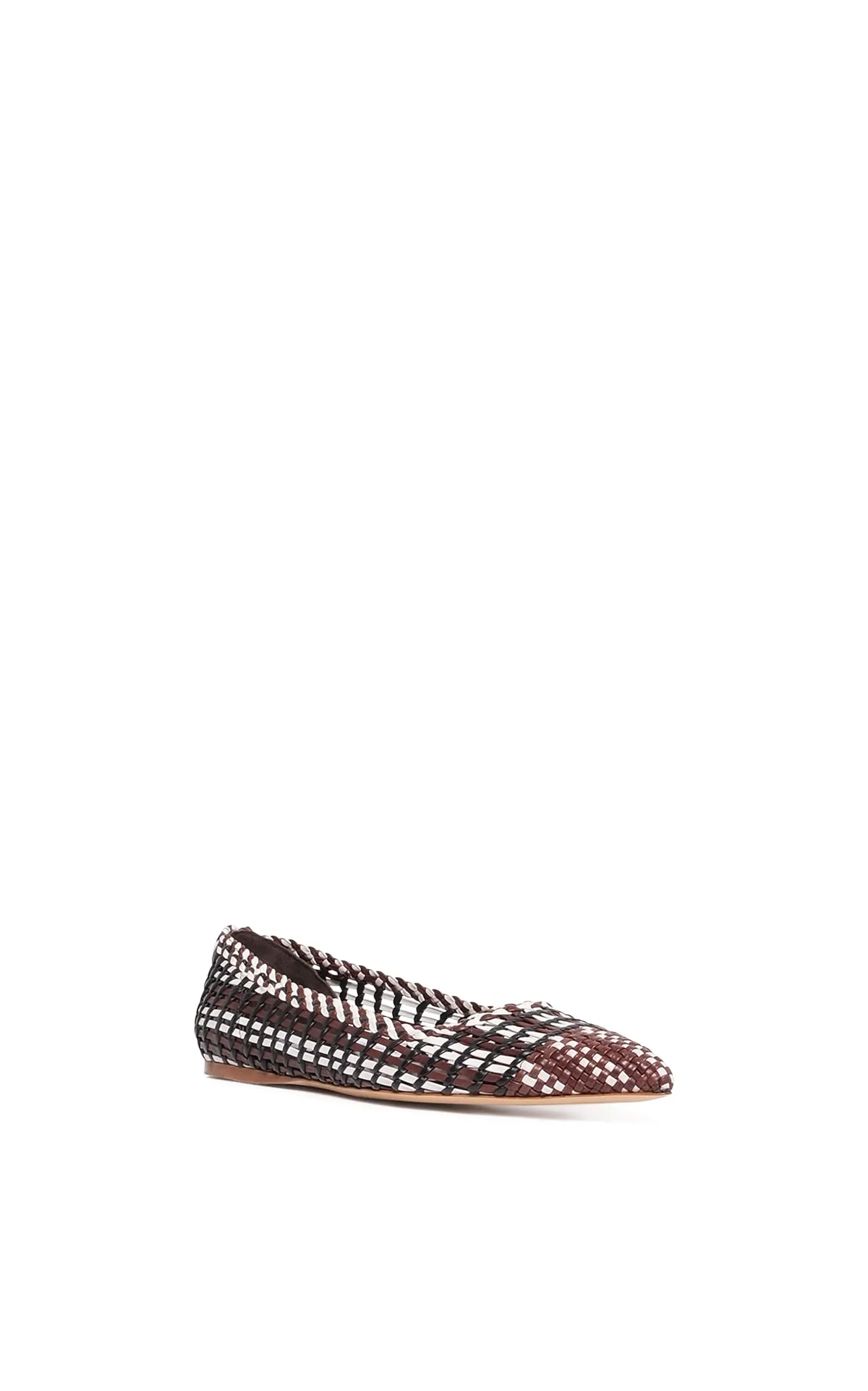 Aurora Braided Flat Shoe in Chocolate Multi Leather sold by Gabriela Hearst product image thumbnail 2