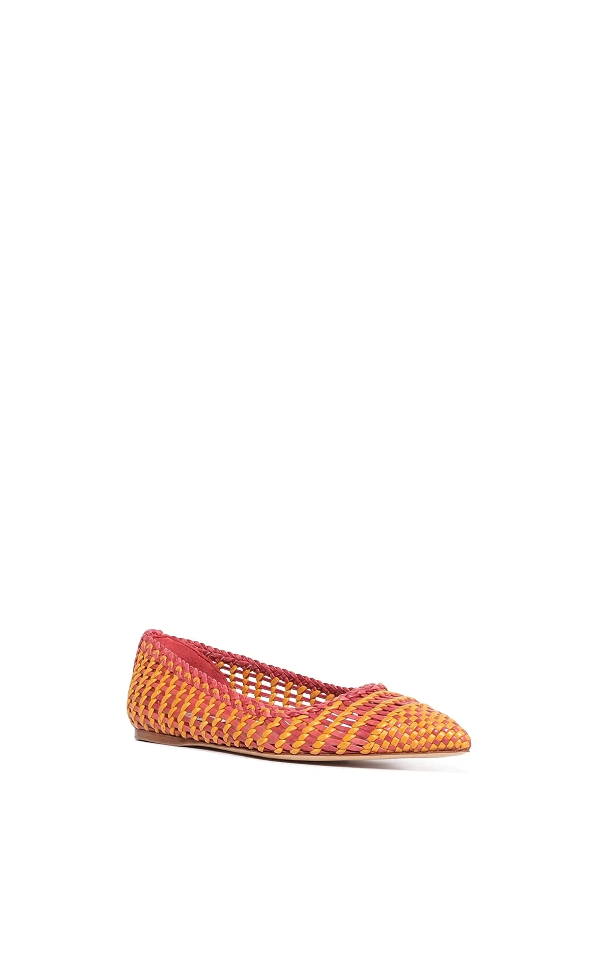 Aurora Braided Flat Shoe in Pink Multi Leather sold by Gabriela Hearst product image thumbnail 3
