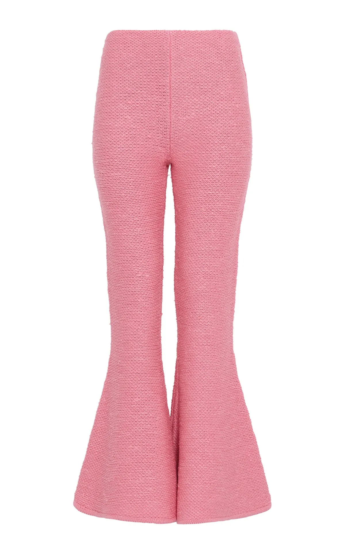 Karpo Flare Cropped Knit Pant in Rosa Cashmere Silk sold by Gabriela Hearst