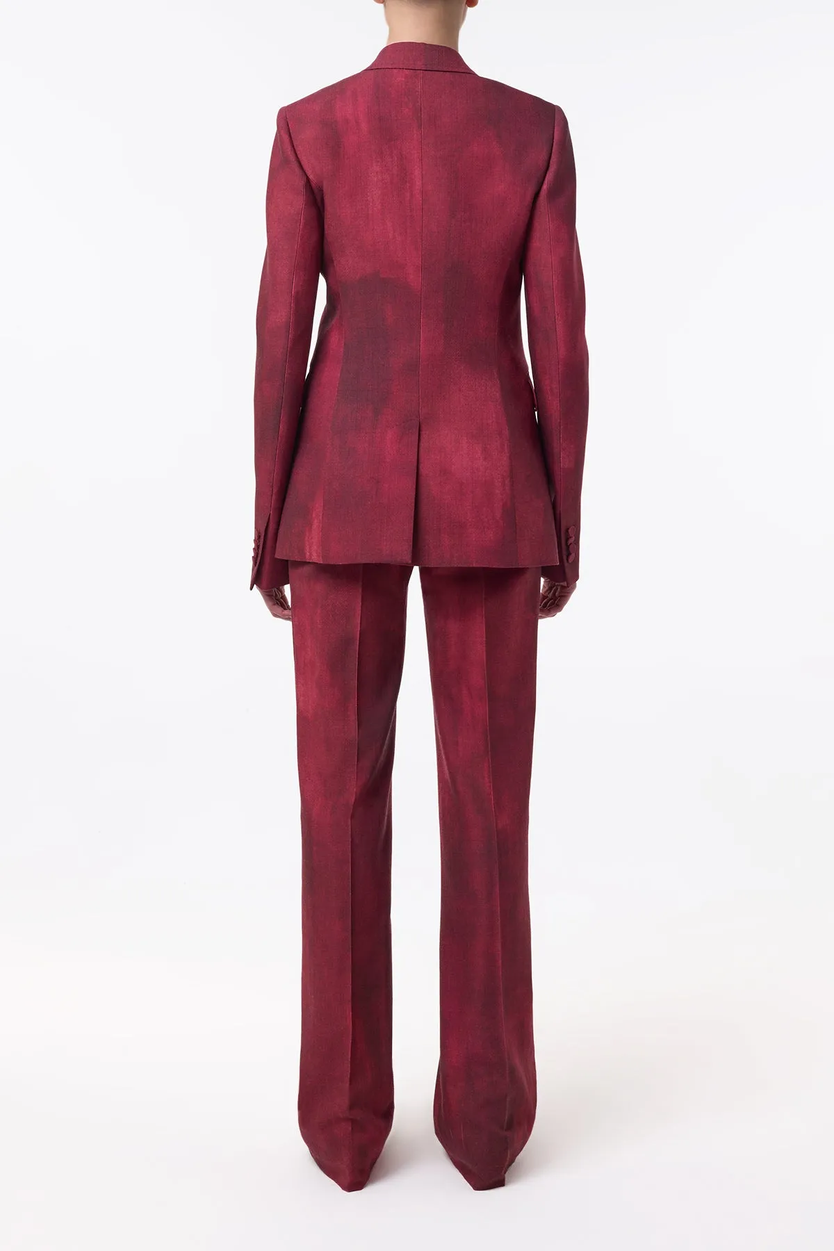 Angela Blazer in Bordeaux Virgin Wool sold by Gabriela Hearst product image thumbnail 5