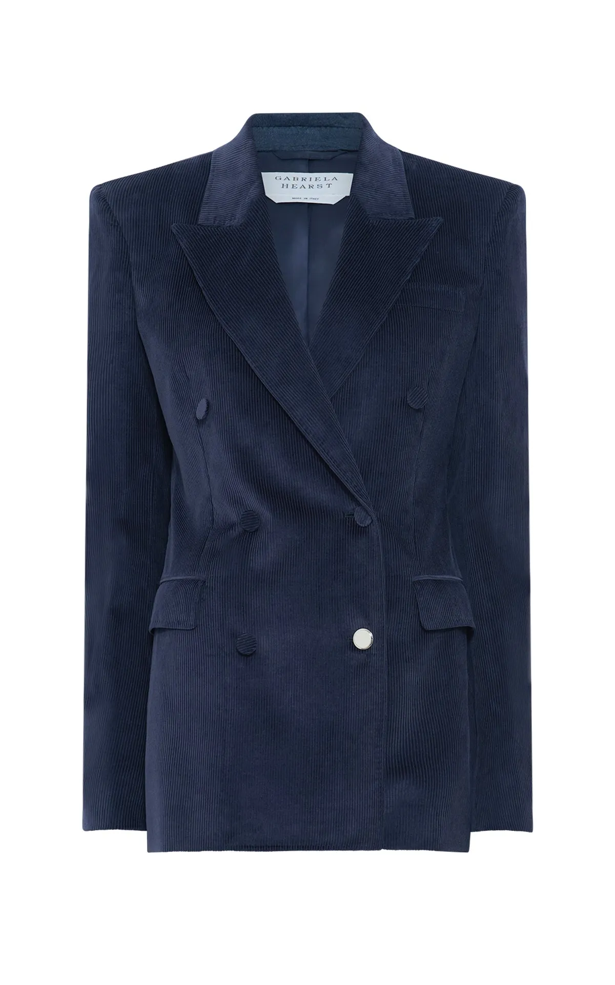Gavin Blazer in Dark Navy Sea Island Cotton Corduroy sold by Gabriela Hearst
